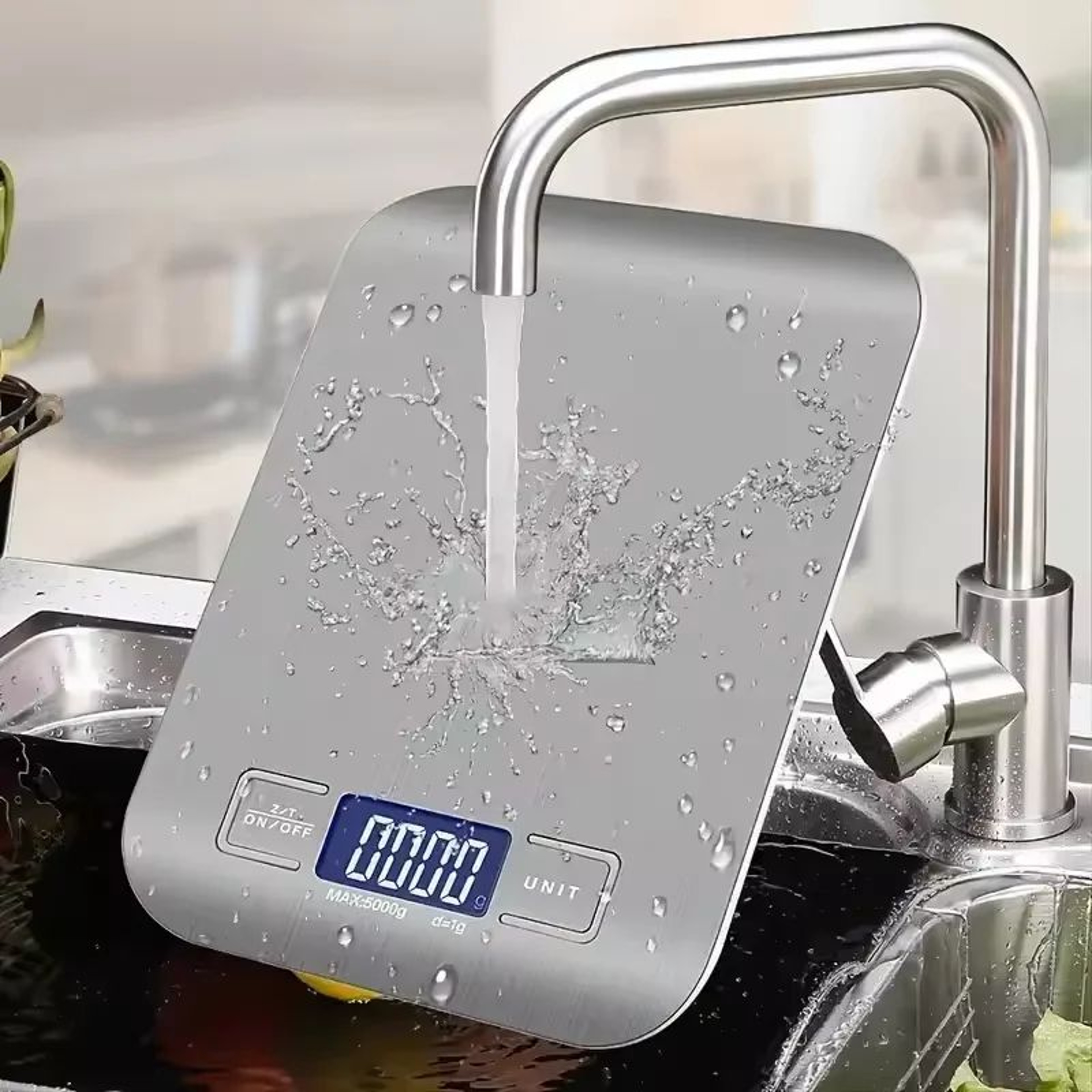 22 Lb Digital Kitchen Scale With 1g Precision  Stainless Steel Food  Jewelry Weighing Scale With LC 2