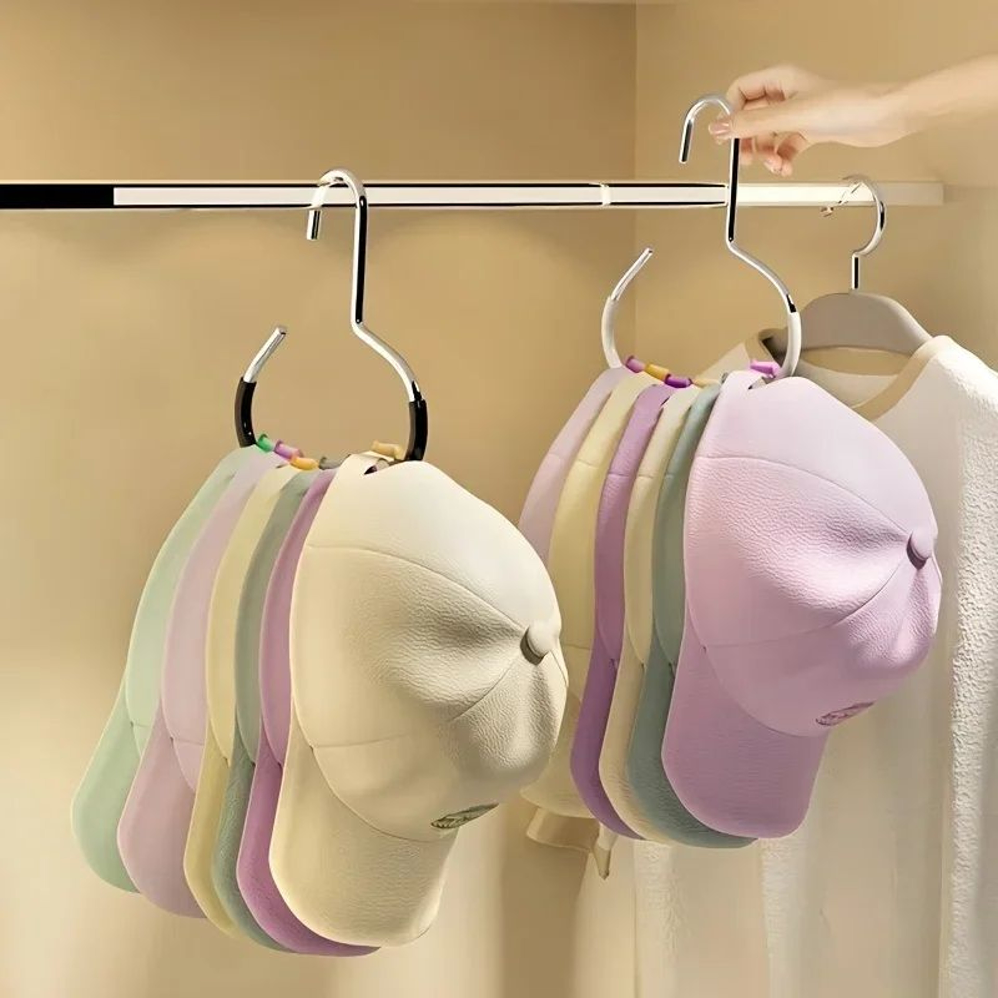HeavyDuty Round Wall Hook  Strong MultiPurpose Hanger For Hats Bags Scarves  Accessories 0
