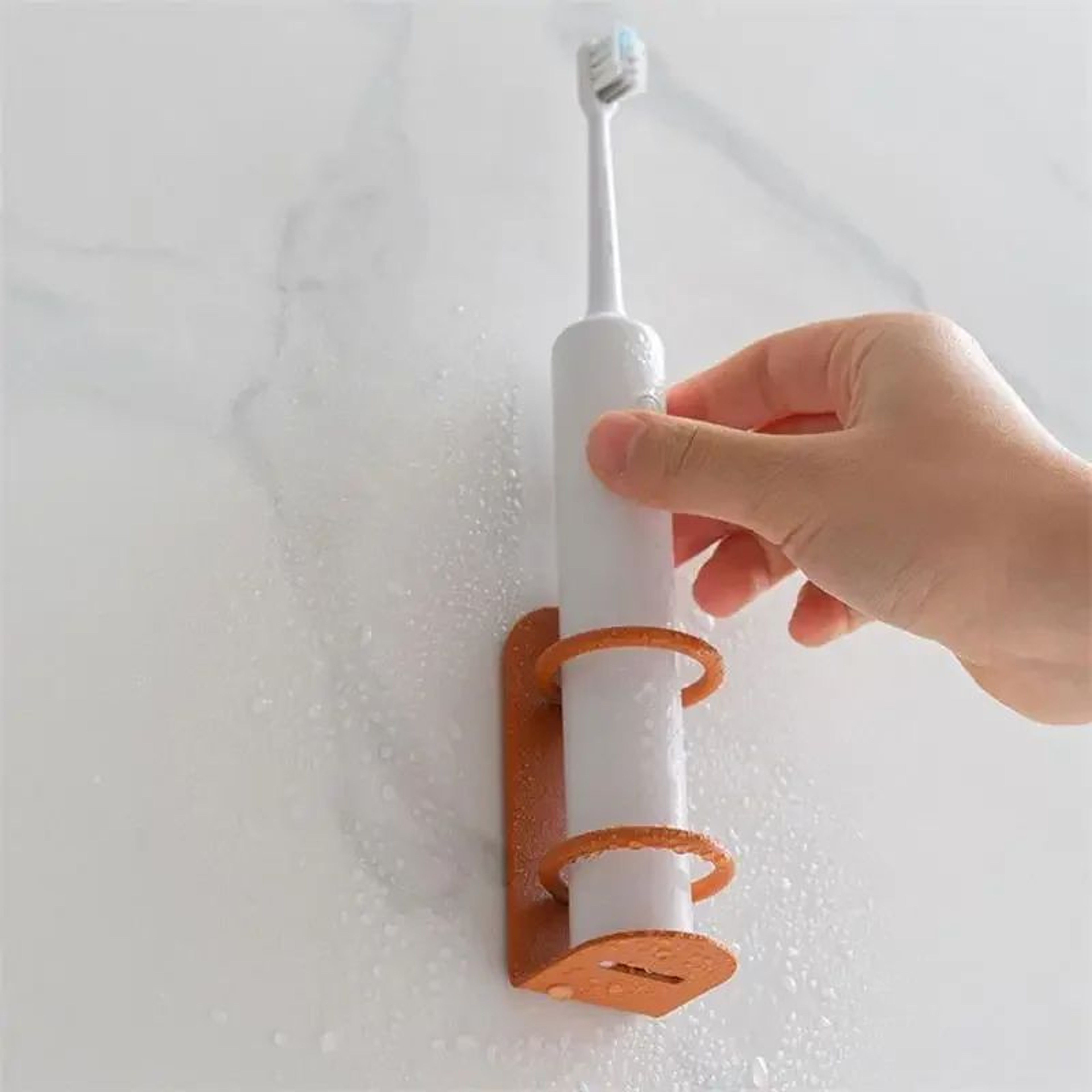 WallMounted Electric Toothbrush Holder Holder PunchFree Razor Holder Storage Shelf Toothbrush Organ 1