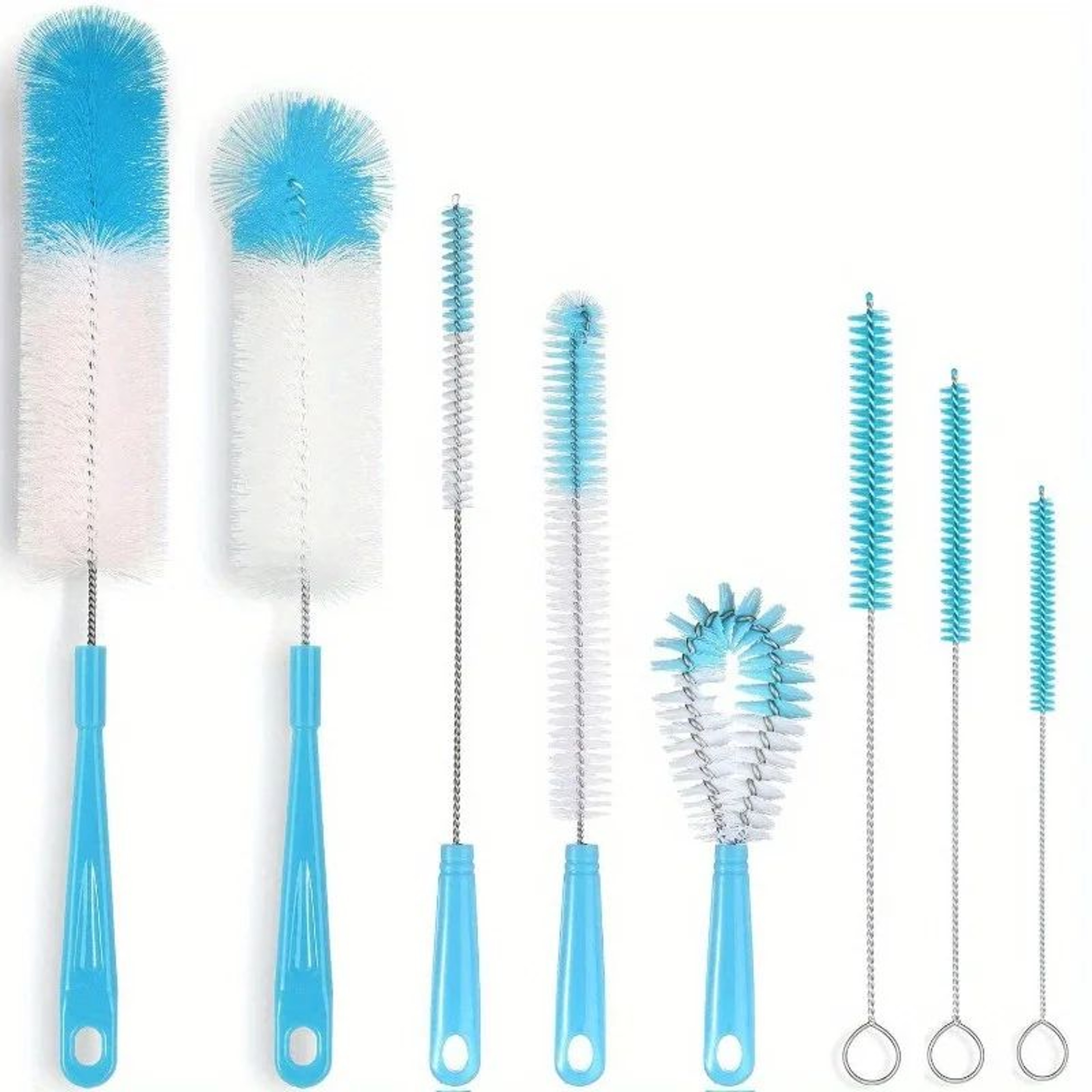8pcs LongHandled Bottle Cleaning Brush Set  MultiSize Cleaner For Bottles Straws Thermoses  Kitchen 6