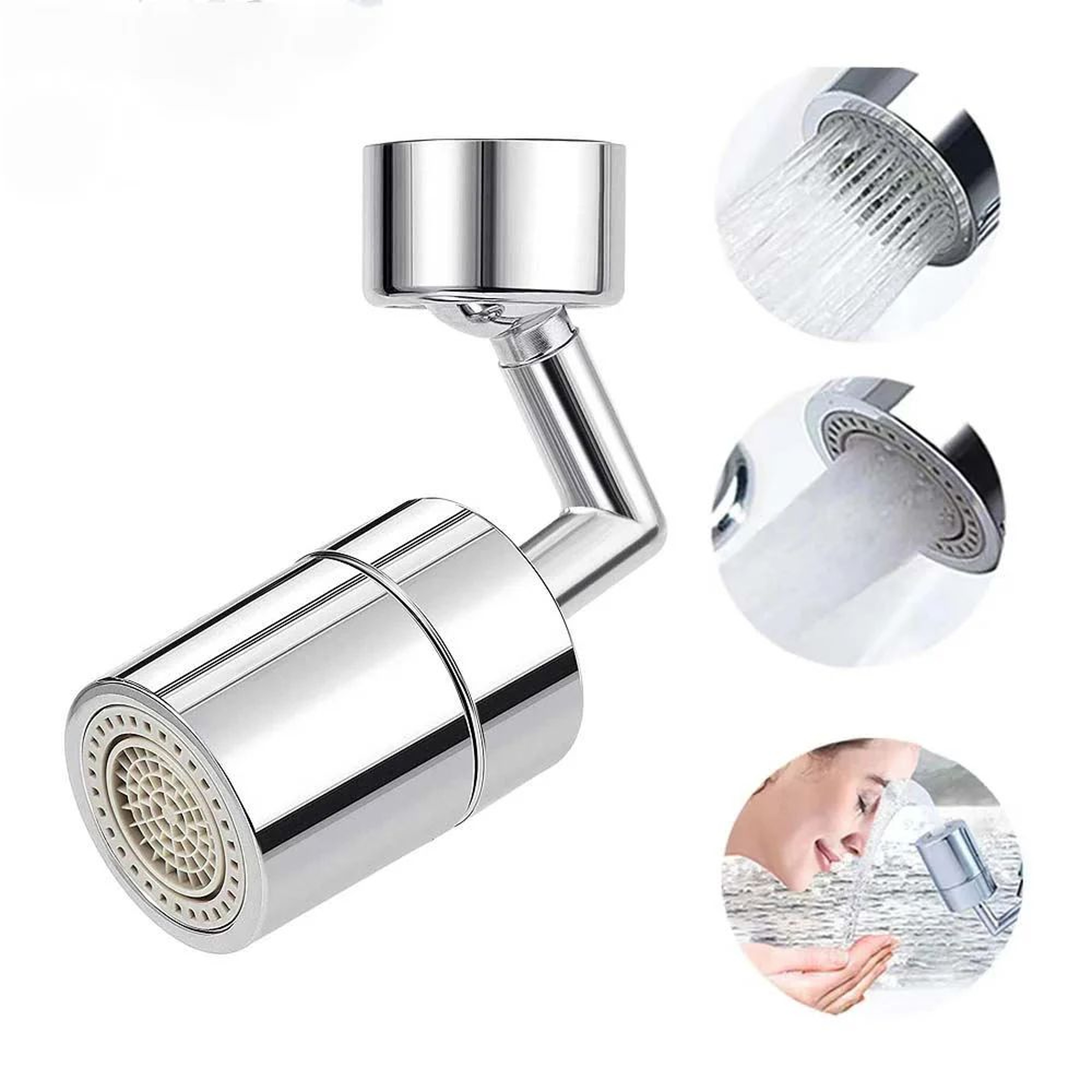 720 Rotatable Faucet Aerator  AntiSplash Water Saving Tap Nozzle Extender For Kitchen  Bathroom 0
