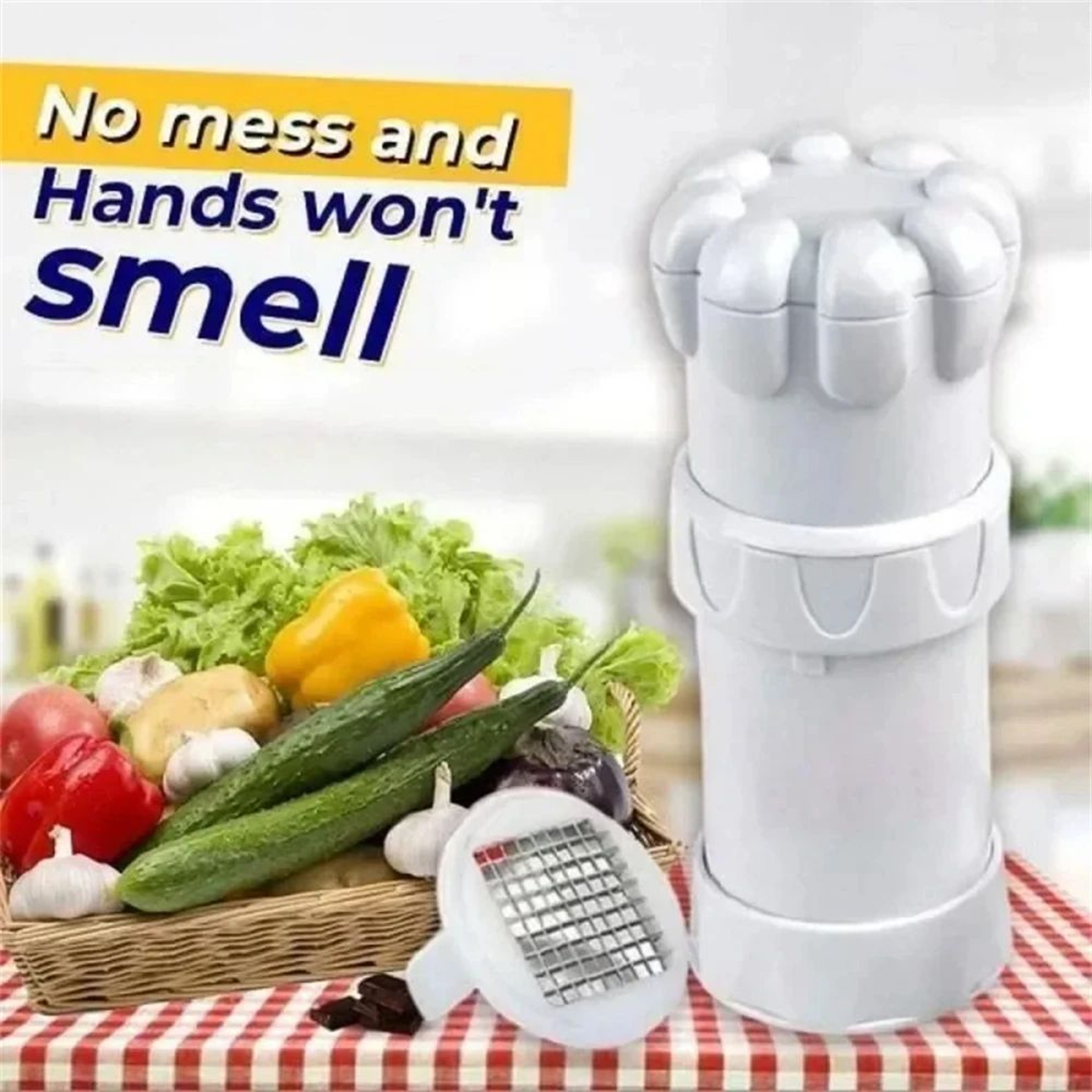 Multifunctional Garlic Press  Mini Vegetable Chopper  Easy Clean Precision Garlic Cutter Tool 4