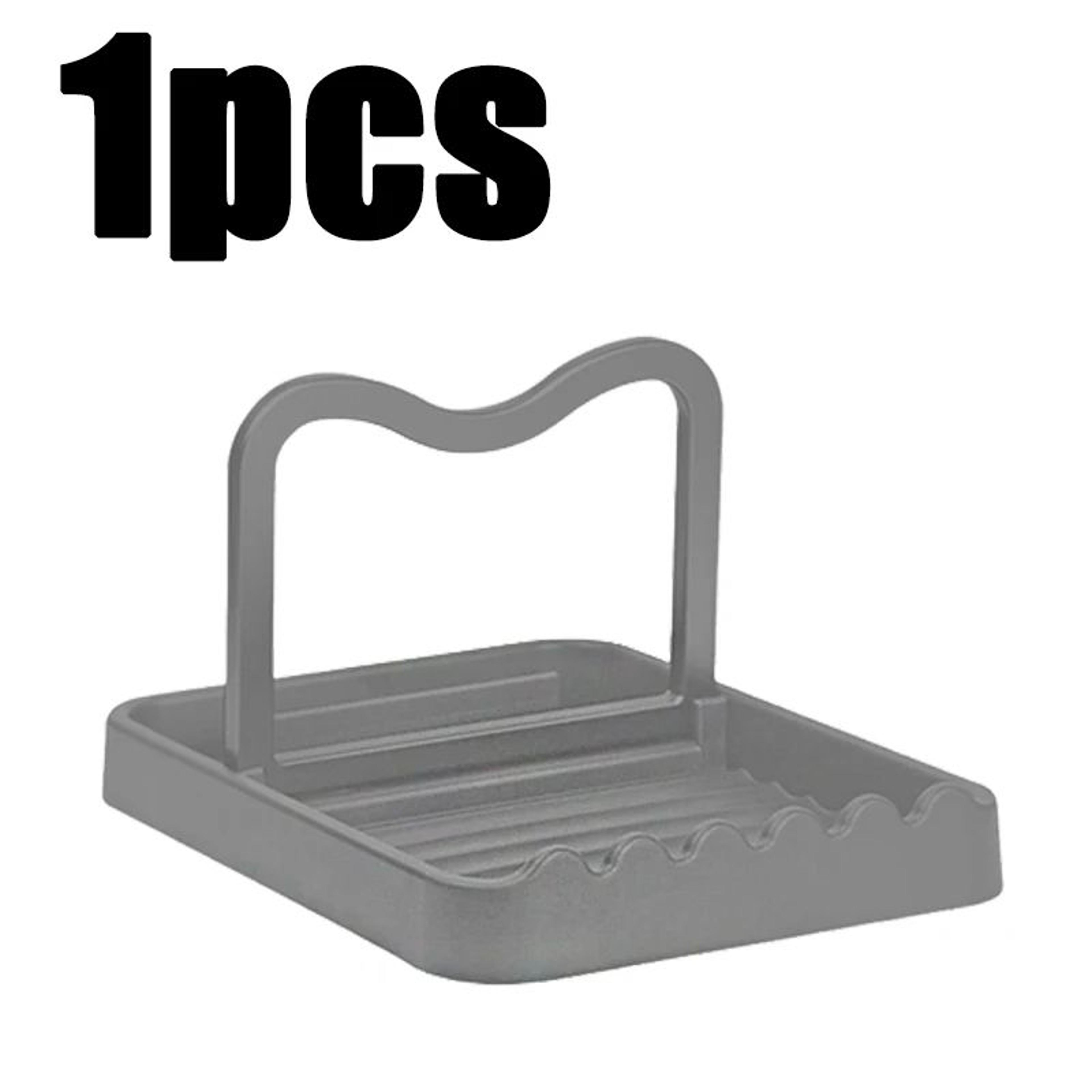 Multifunction Kitchen Pot Lid Storage Rack  HeatResistant Utensil  Spoon Holder With AntiSlip Base 6