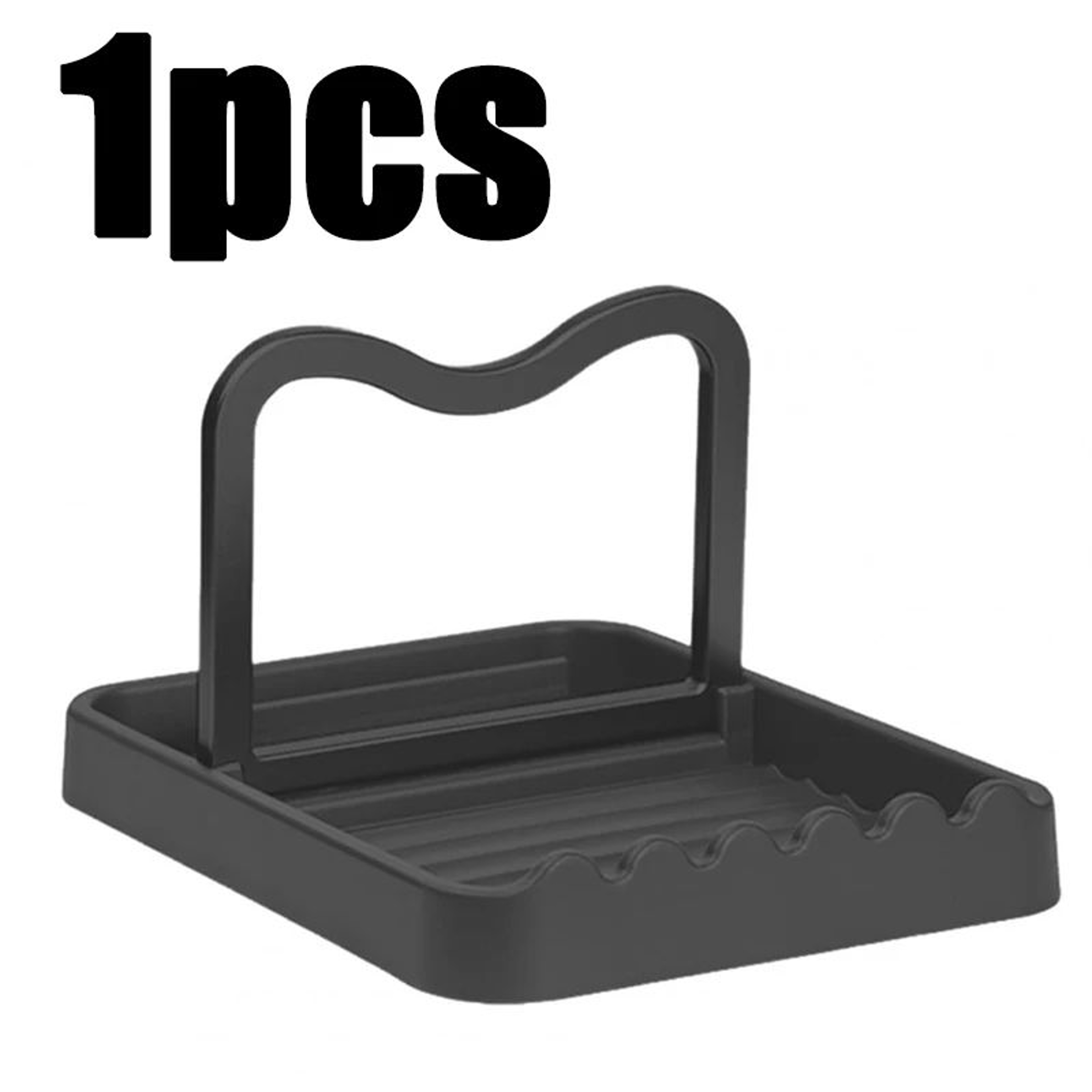 Multifunction Kitchen Pot Lid Storage Rack  HeatResistant Utensil  Spoon Holder With AntiSlip Base 8