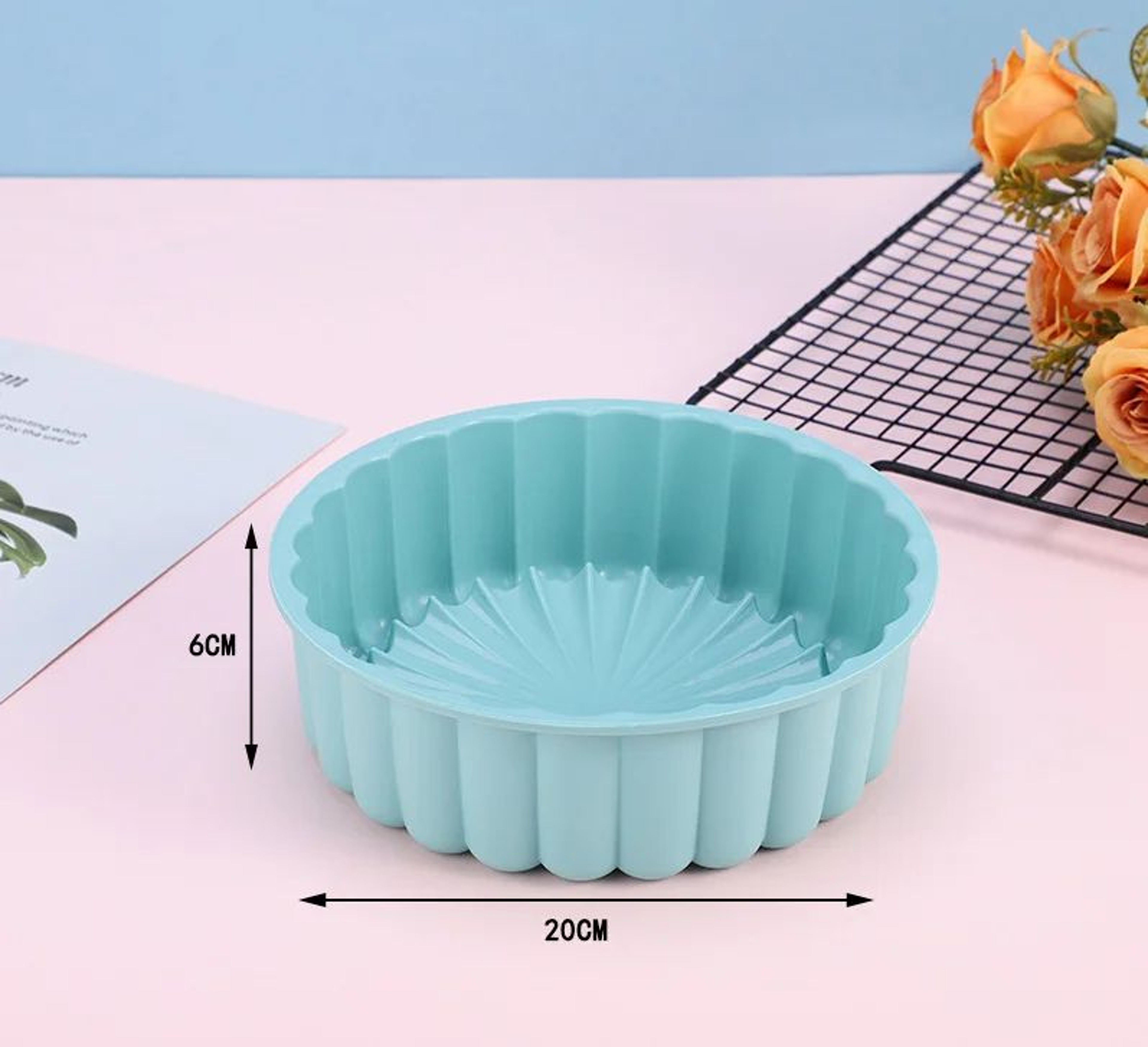 NonStick Silicone Sunflower Cake Mold  Flexible 100Fold Circular Baking Pan For Cakes  Desserts 5