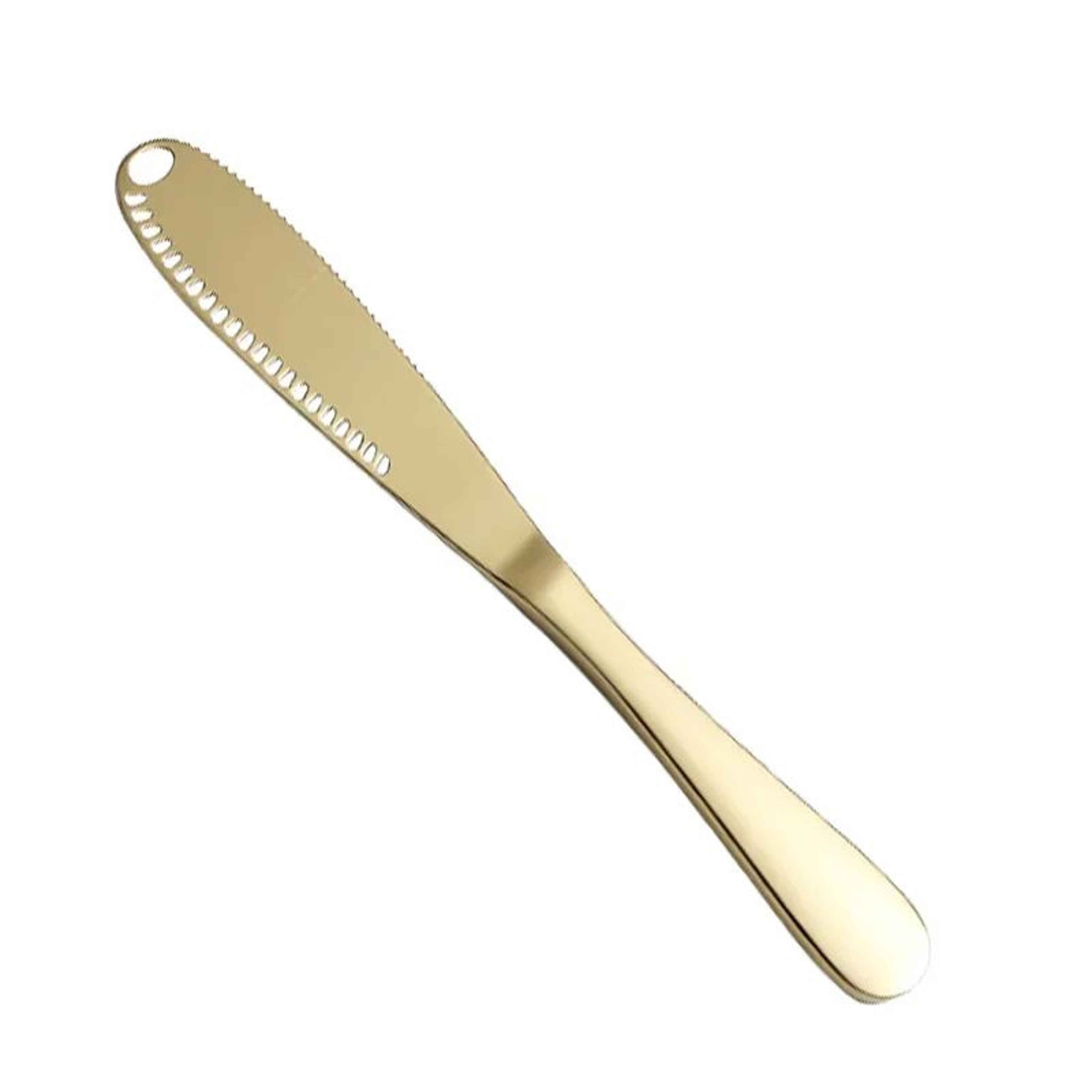 3in1 Stainless Steel Butter Knife With Spreader Holes  MultiUse Cheese Jam  Bread Spreading Knife T 7