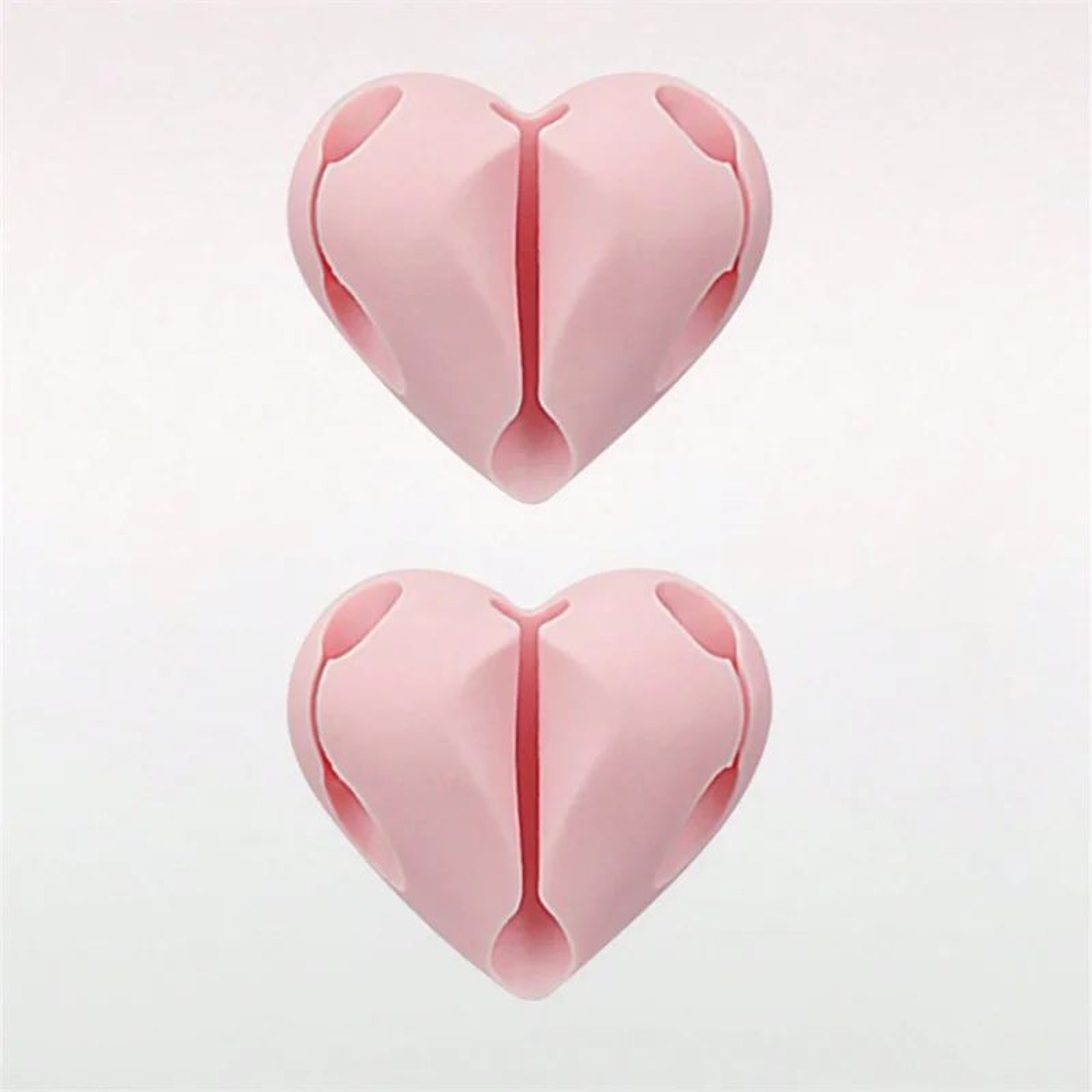HeartShaped Cable Organizer Clips  Mini USB Cord Winder  Desk Tidy Holder For Home Office  Car 8