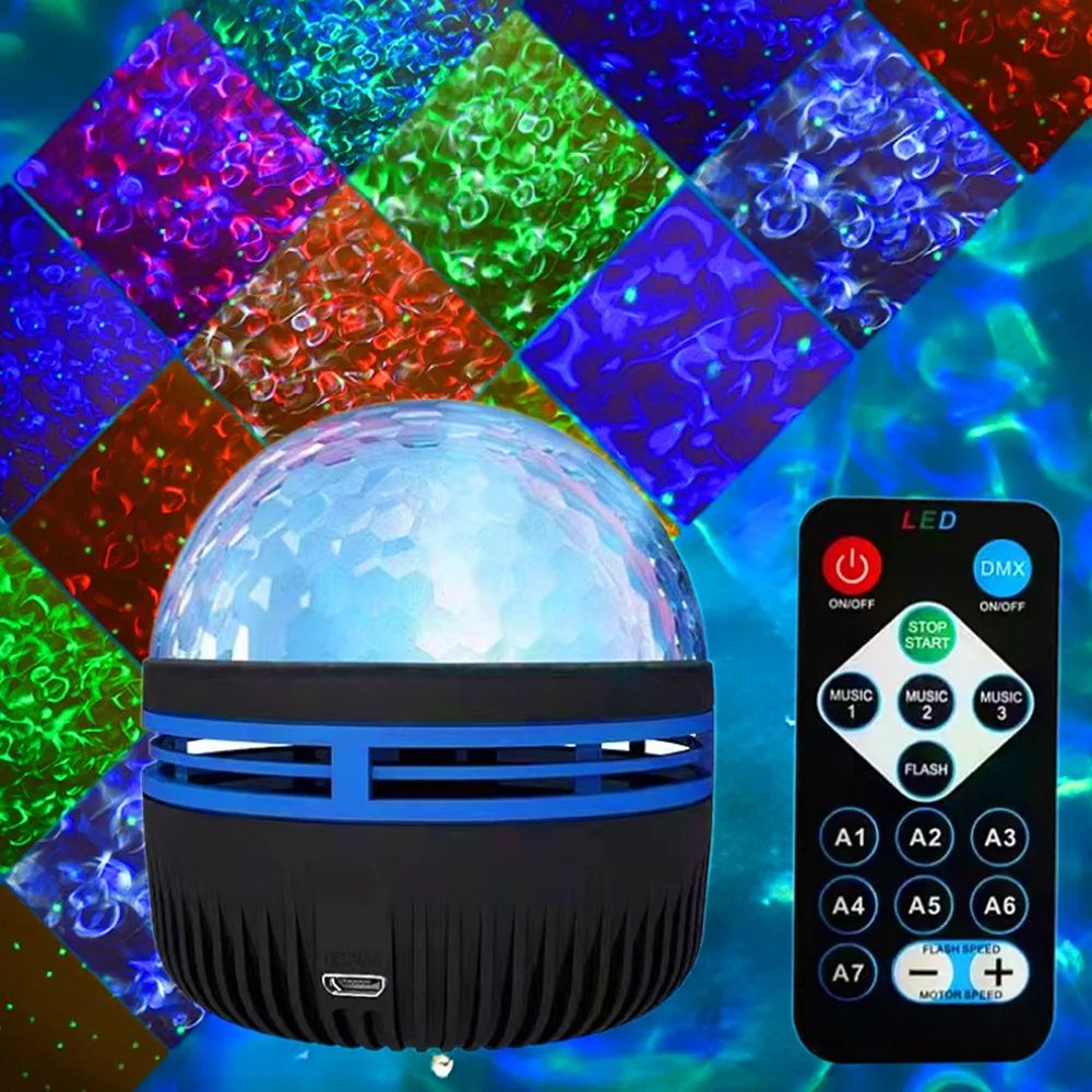 Aurora Galaxy Star Projector Night Light With Remote  USB LED RGB Sky Lamp For Bedroom Kids Sleep   1