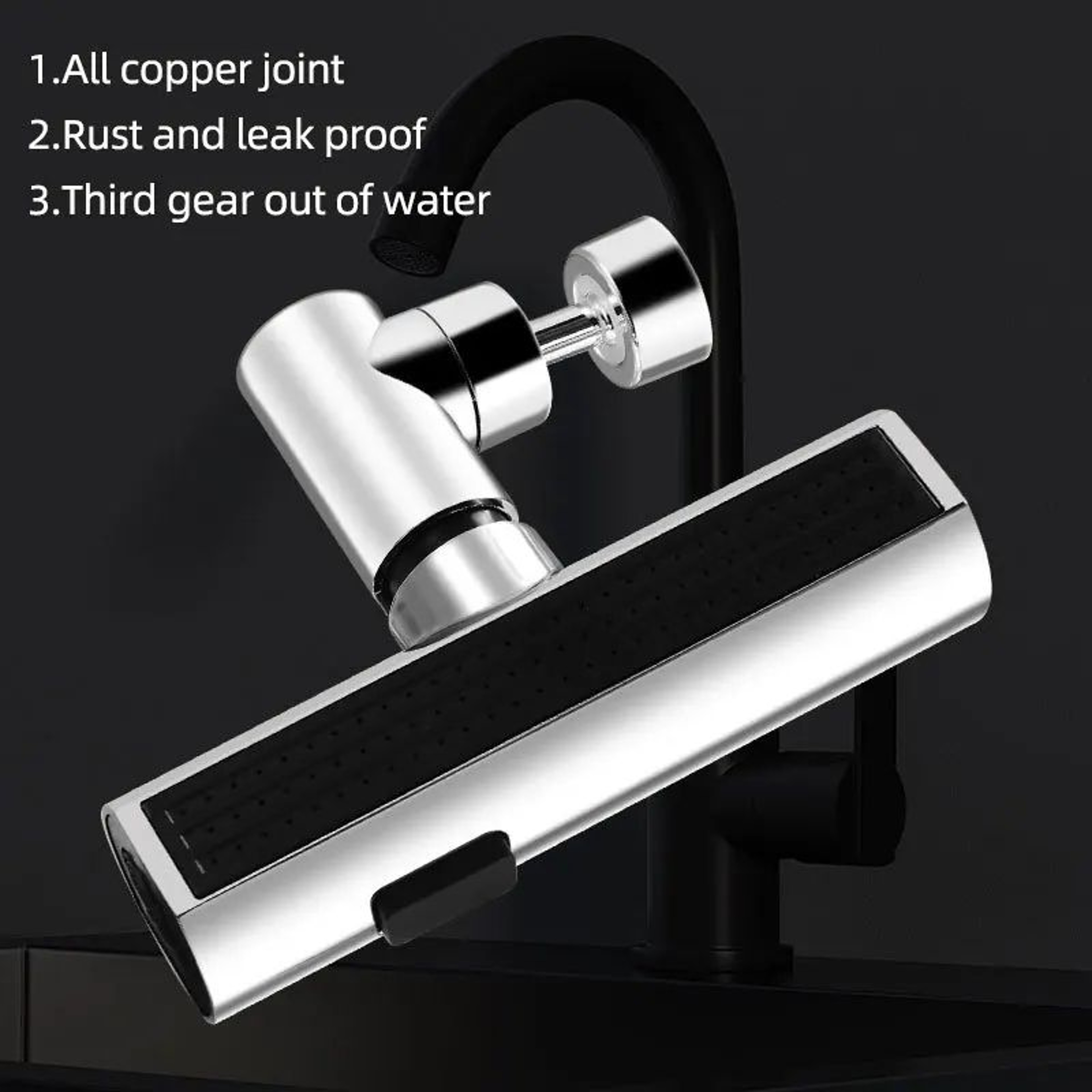 3Mode Rotating Waterfall Faucet Extender  360 Universal SplashProof Tap Booster With Bubbler 5