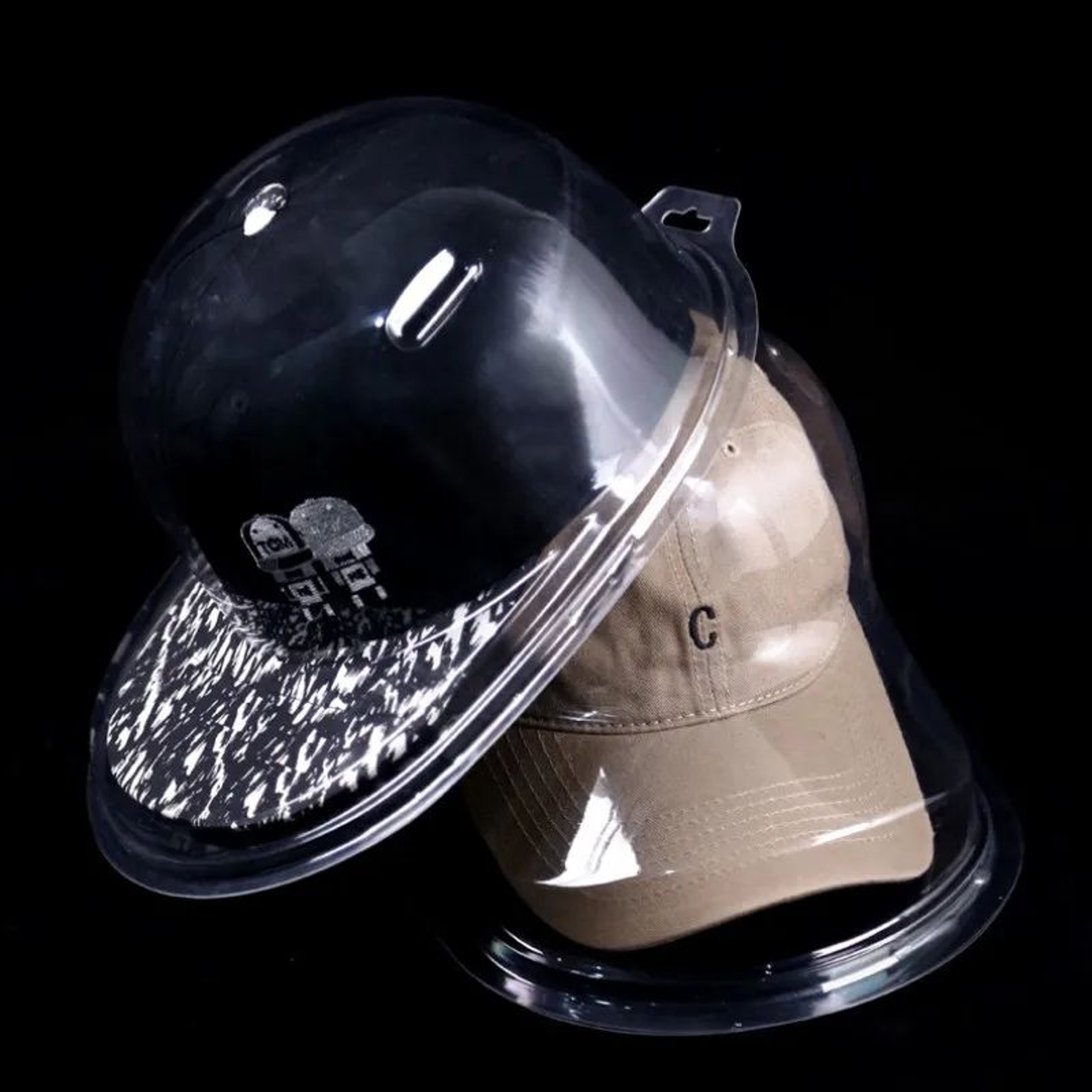Transparent Baseball Cap Storage Box  AntiDeformation Hat Display Case With Dust Cover  Hanging Org 1