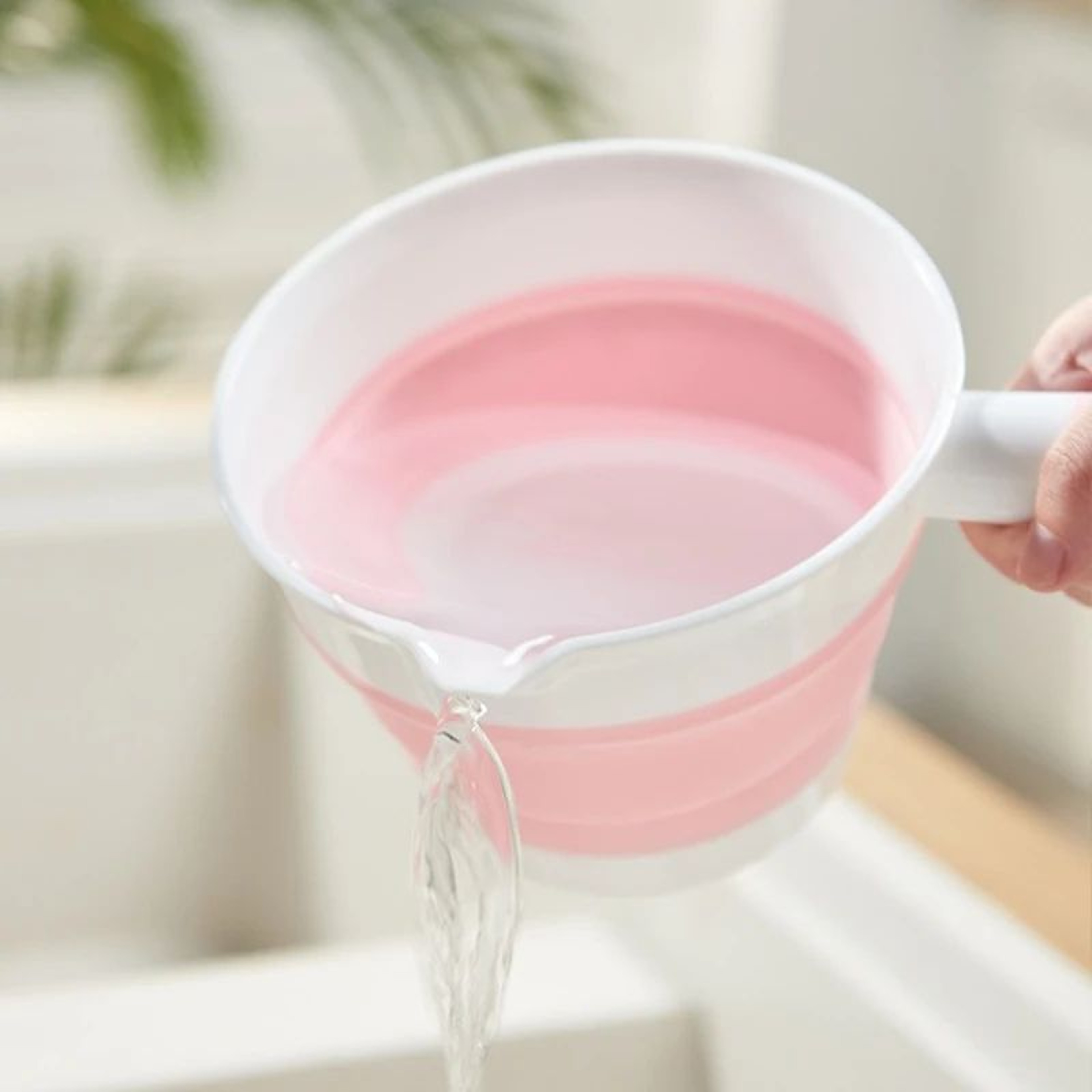 Large Folding Water Scoop With Long Handle  Durable Thickened PP Plastic Dip Bucket For Kitchen  Ba 7