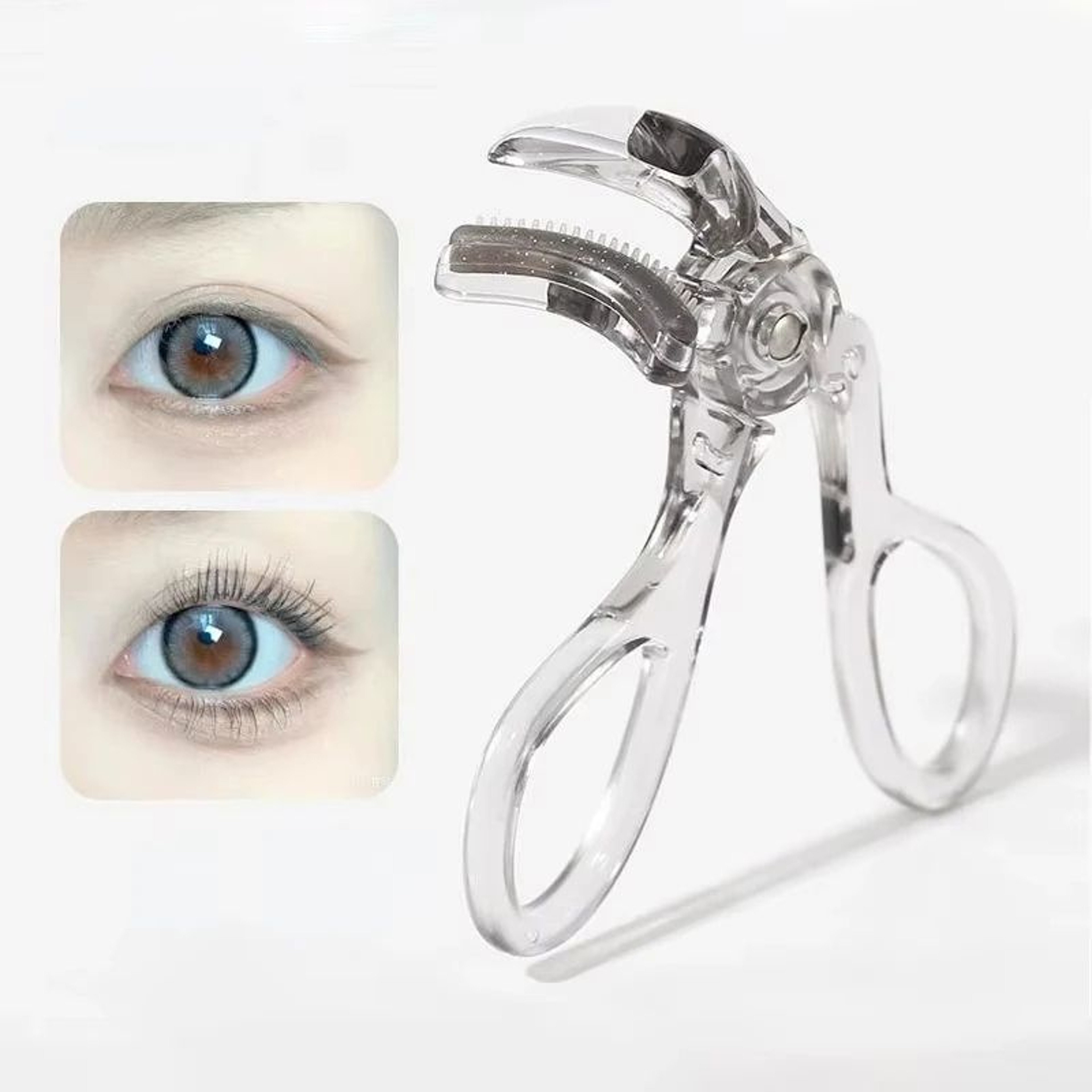 DualType Eyelash Curler With Comb  Wide  Precision Clip Lash Curler For Natural LongLasting Curl 3