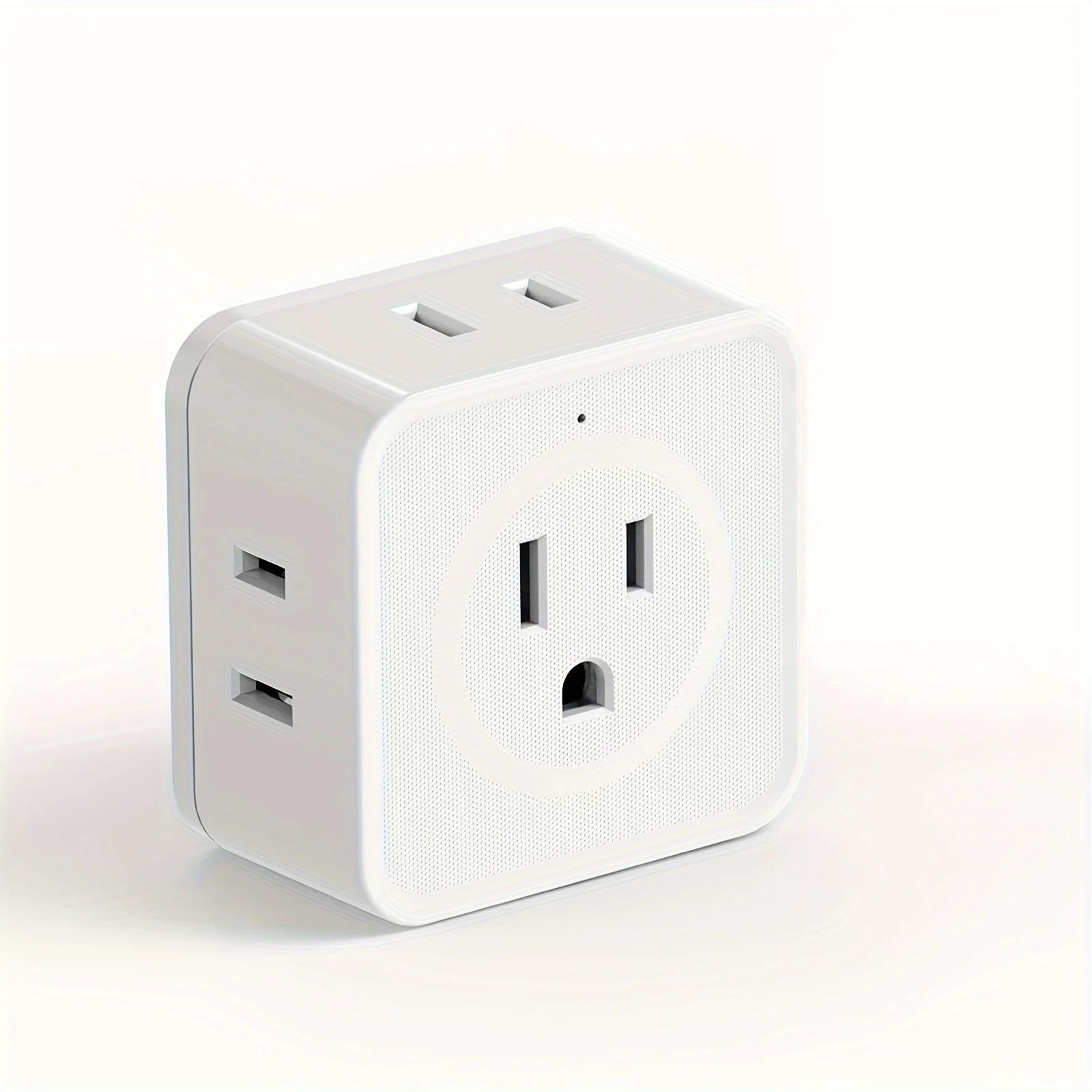 5Way Wall Outlet Extender  Compact Multi Plug Splitter For Home Travel  Office 6