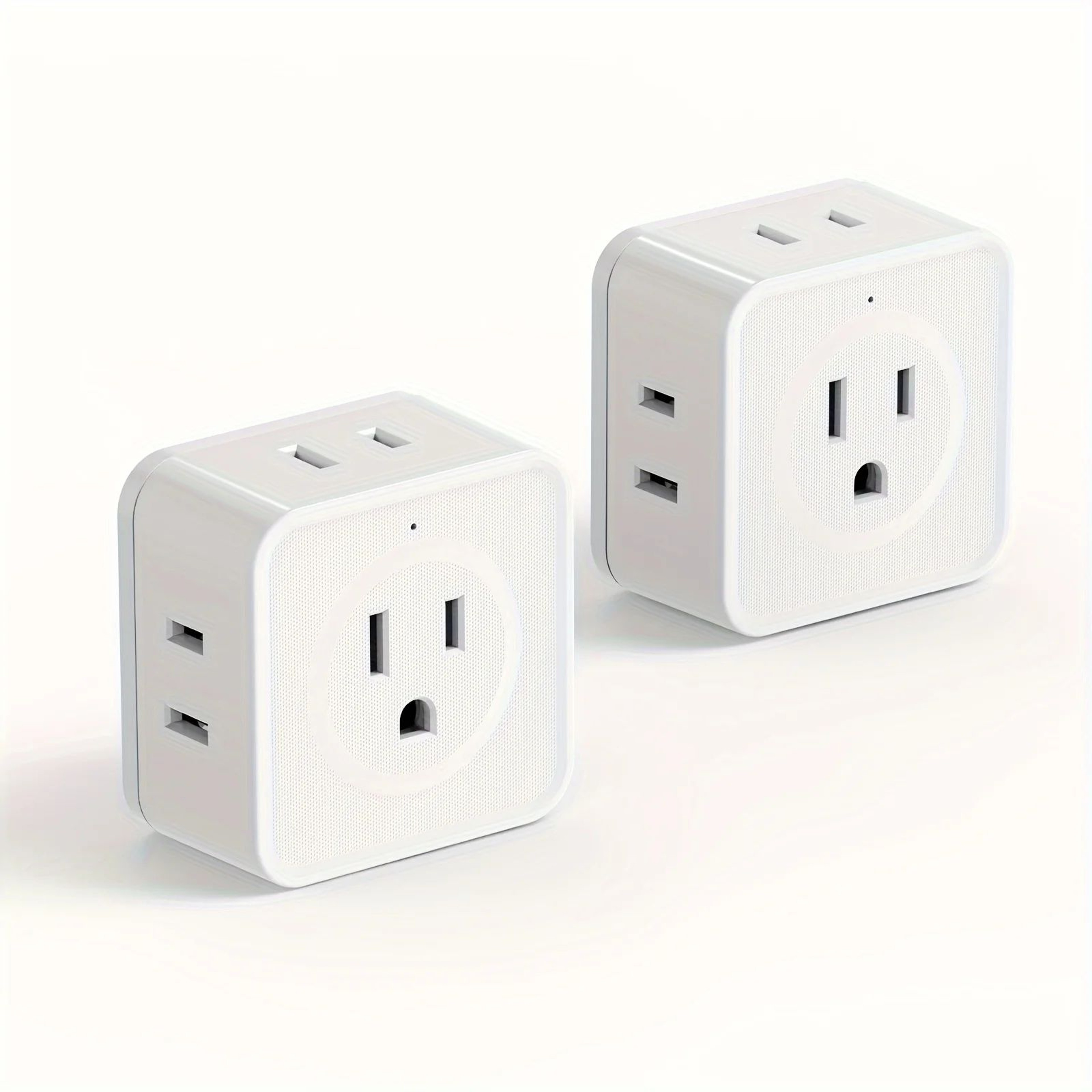 5Way Wall Outlet Extender  Compact Multi Plug Splitter For Home Travel  Office 7