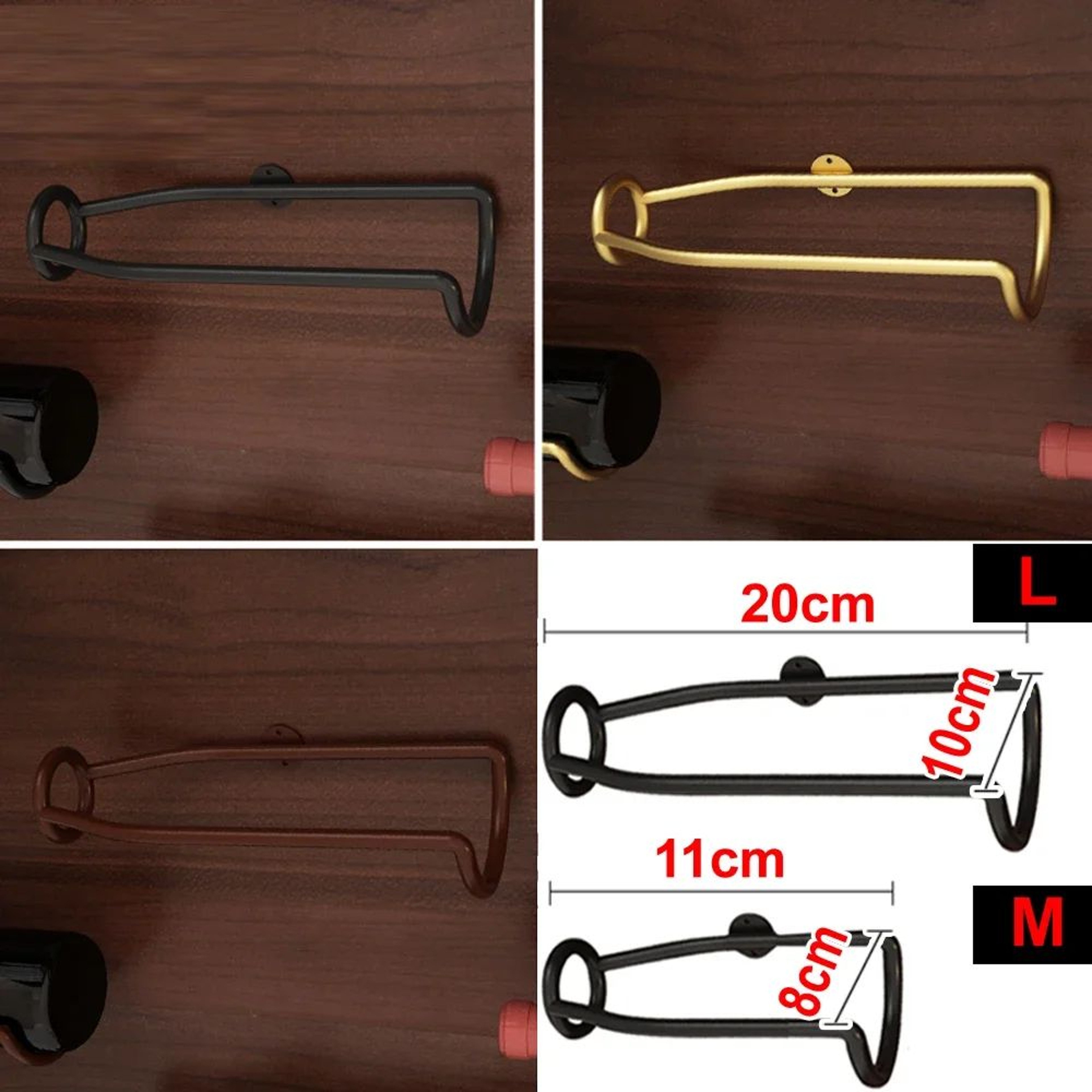 WallMounted Metal Wine Rack  Iron Bar Storage Holder For Wine Beer  Champagne Display 1
