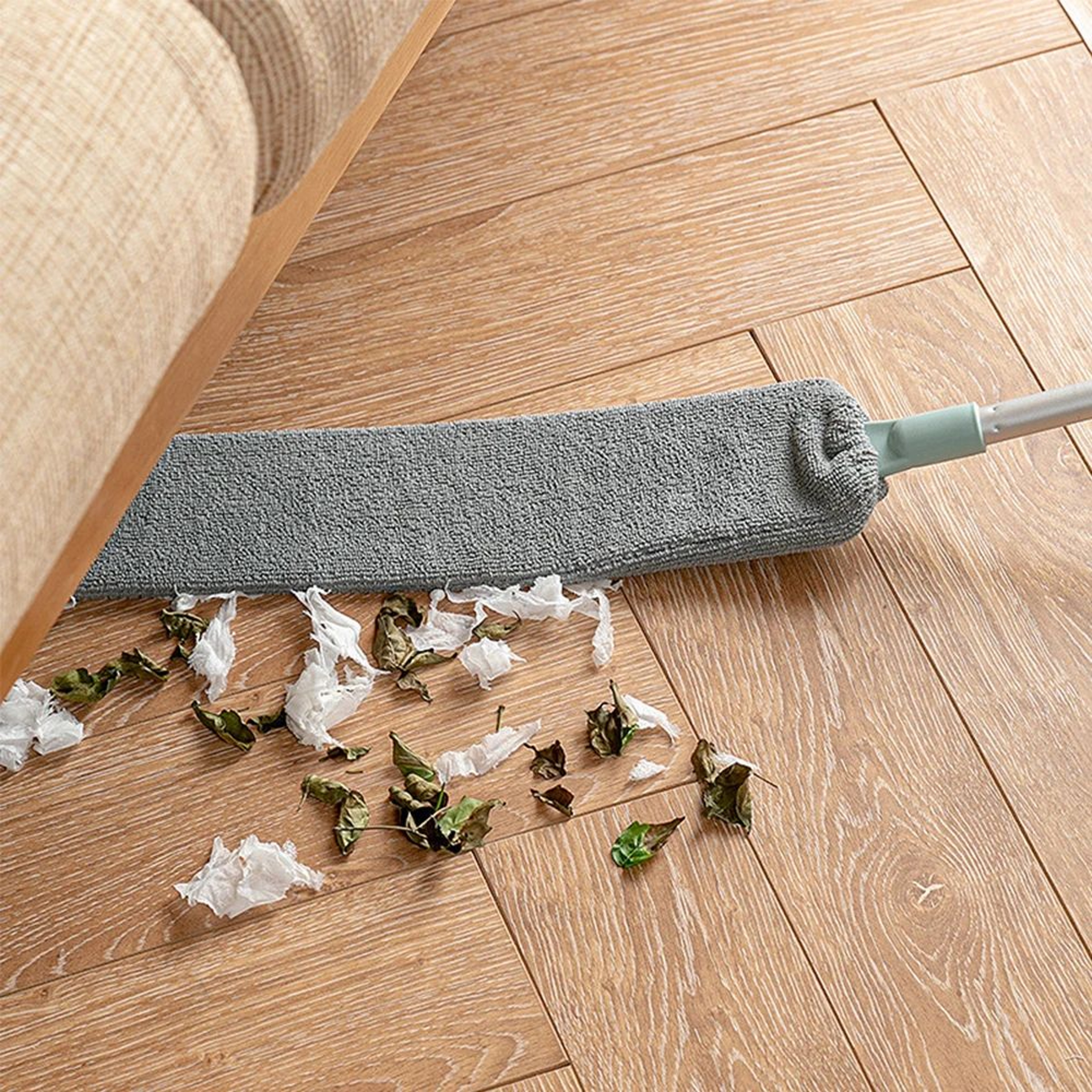 FlexReach Telescopic Gap Dust Brush  Extendable Microfiber Cleaner For Sofa Bed  HardtoReach Spaces 0