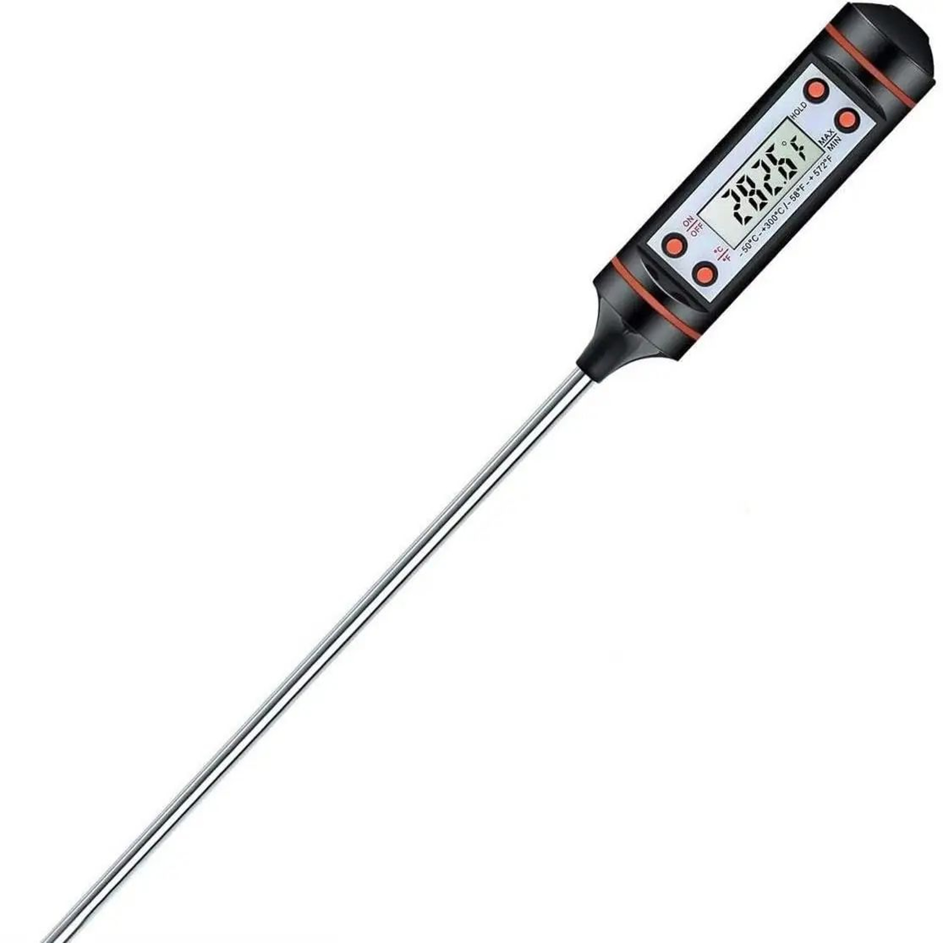 TempMaster Digital Meat Thermometer  Touchscreen LCD BBQ Probe With Timer For Grill Oven  Kitchen C 6