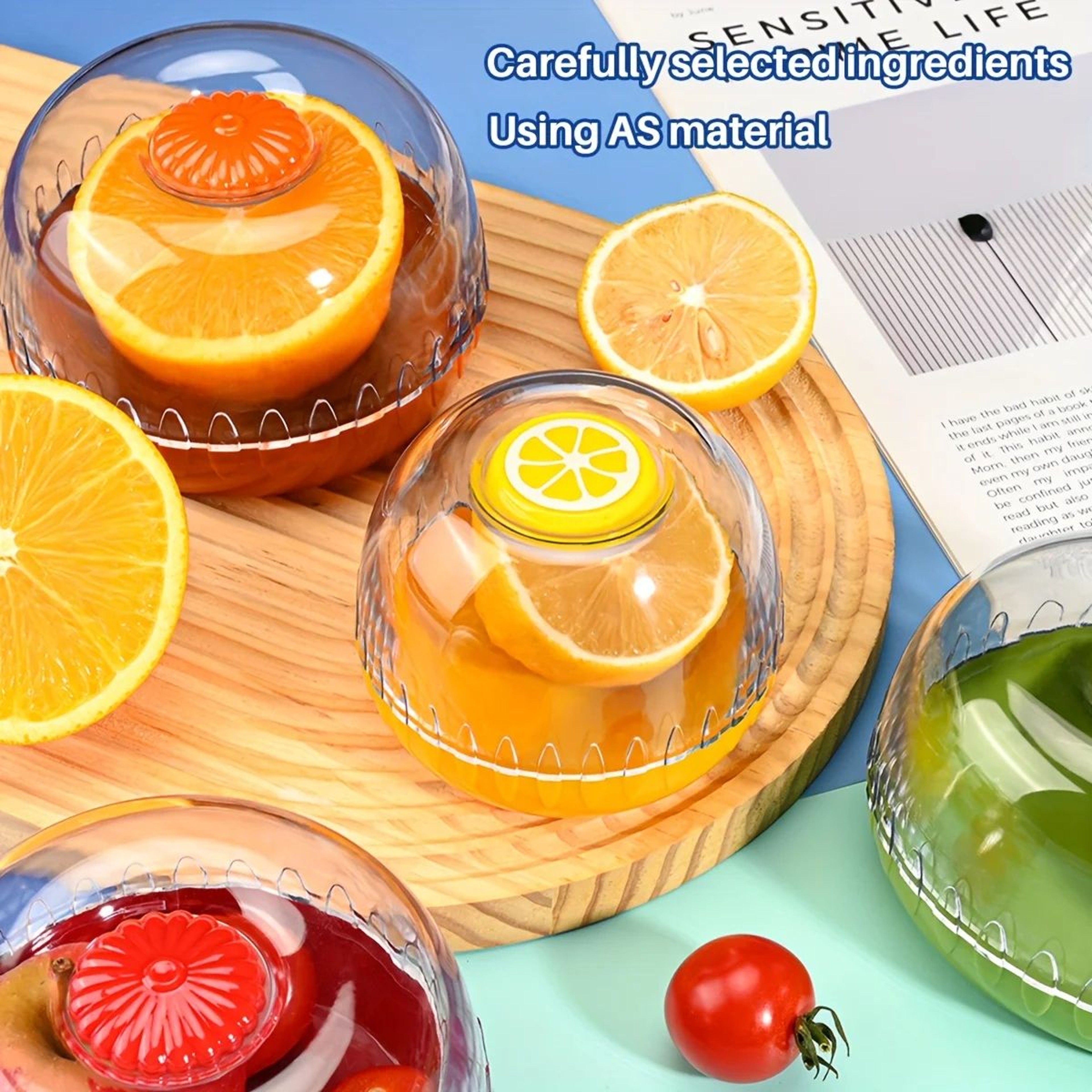 FreshLock Airtight Fruit Storage Containers  Reusable Crisper Boxes For Avocado Tomato  Produce Kee 1