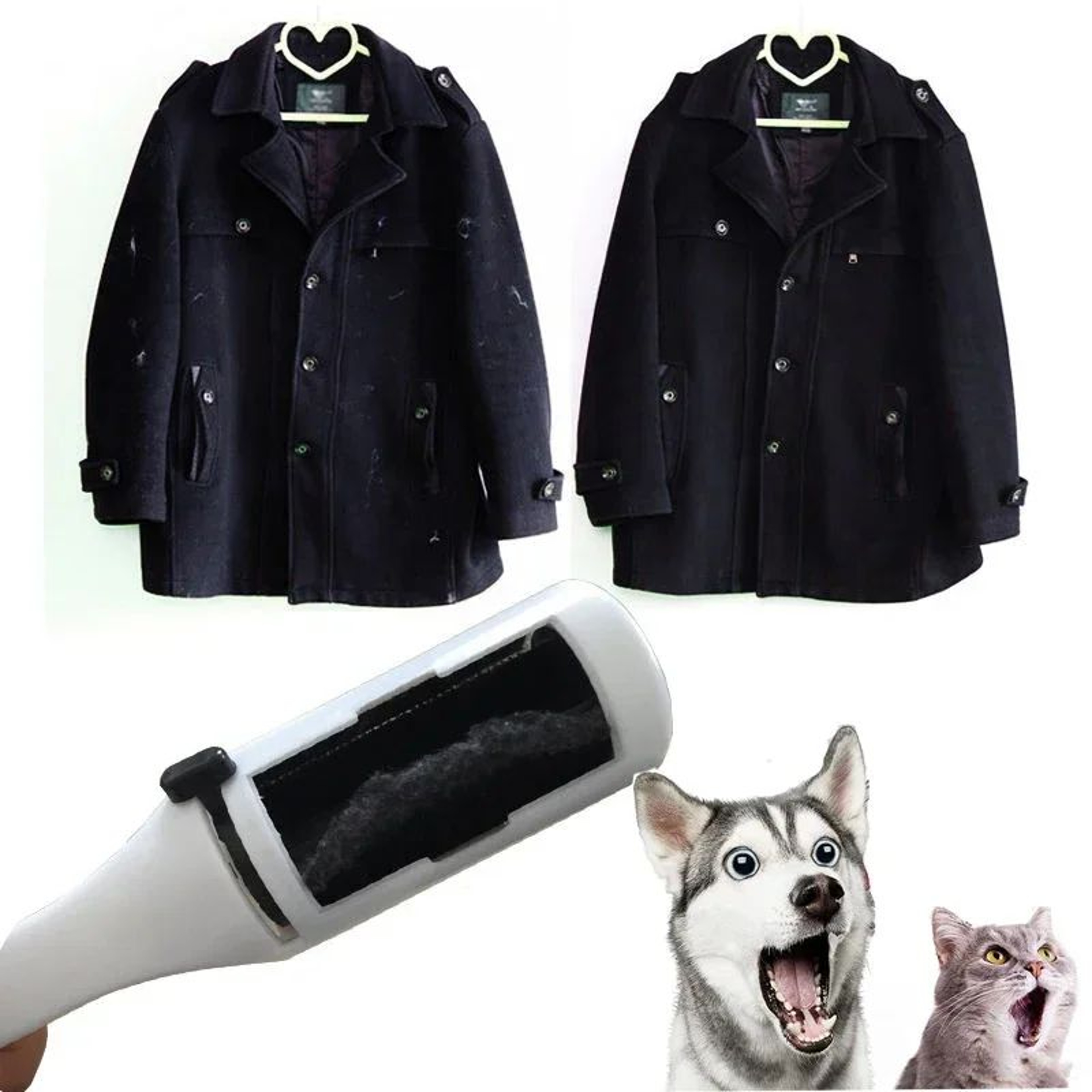 Reusable Pet Hair Remover Brush  MultiSurface Lint  Fur Cleaner For Clothes Furniture  Home 2