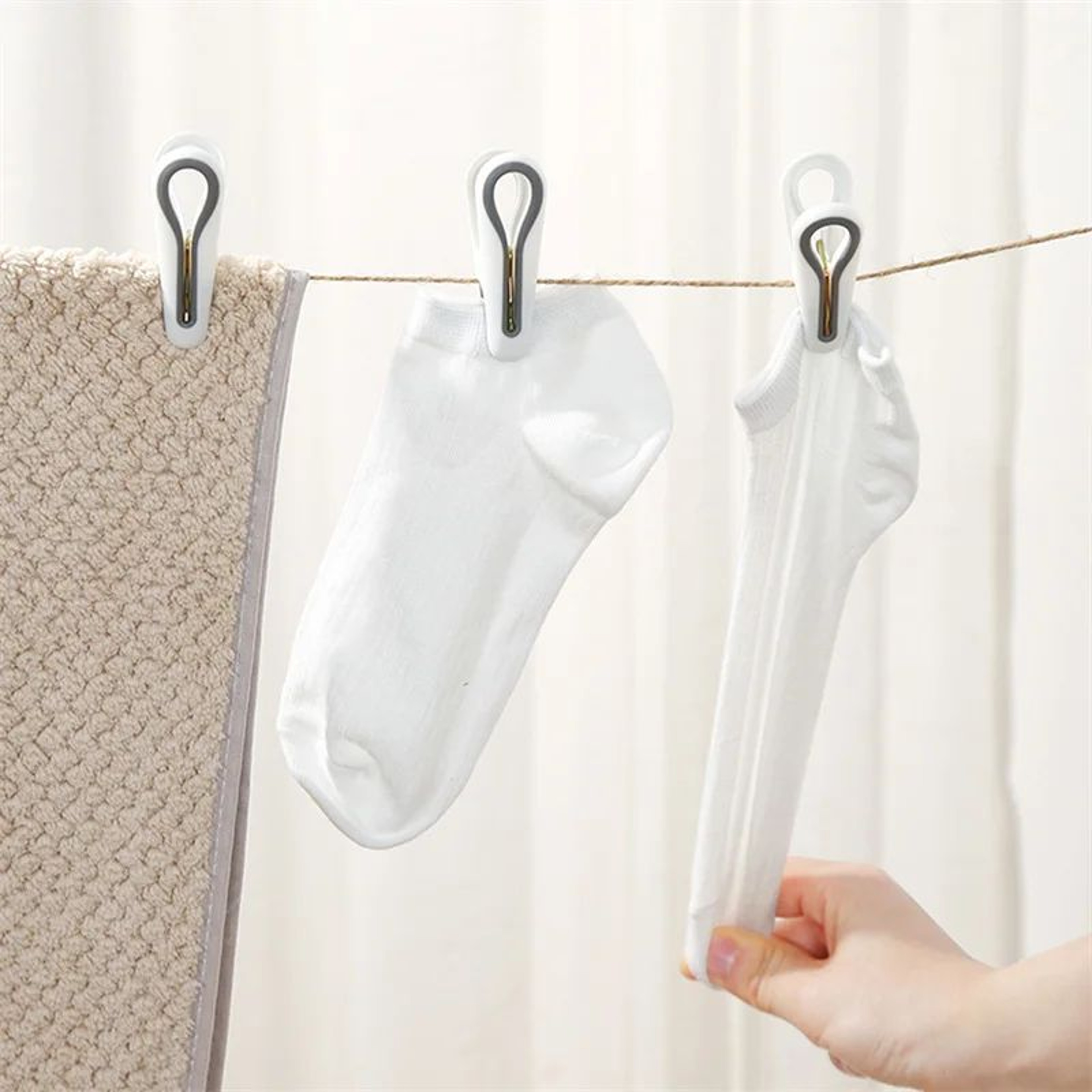 MultiFunctional Laundry Peg Organizer Basket With Durable Plastic Clips  SpaceSaving Clothes Pins S 0