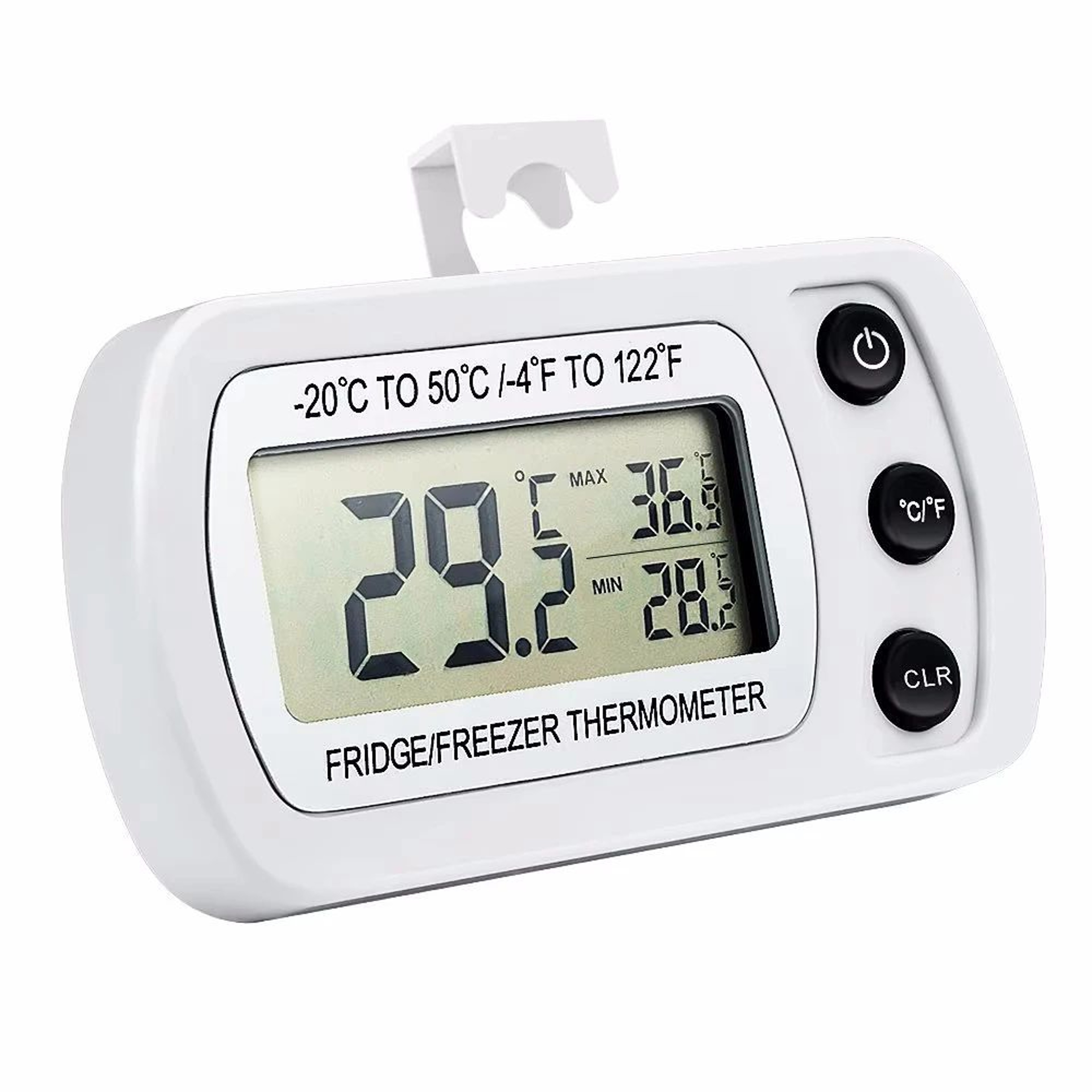 Digital Fridge Thermometer With LCD Display  Freezer  Refrigerator Temperature Monitor With Hook  M 7