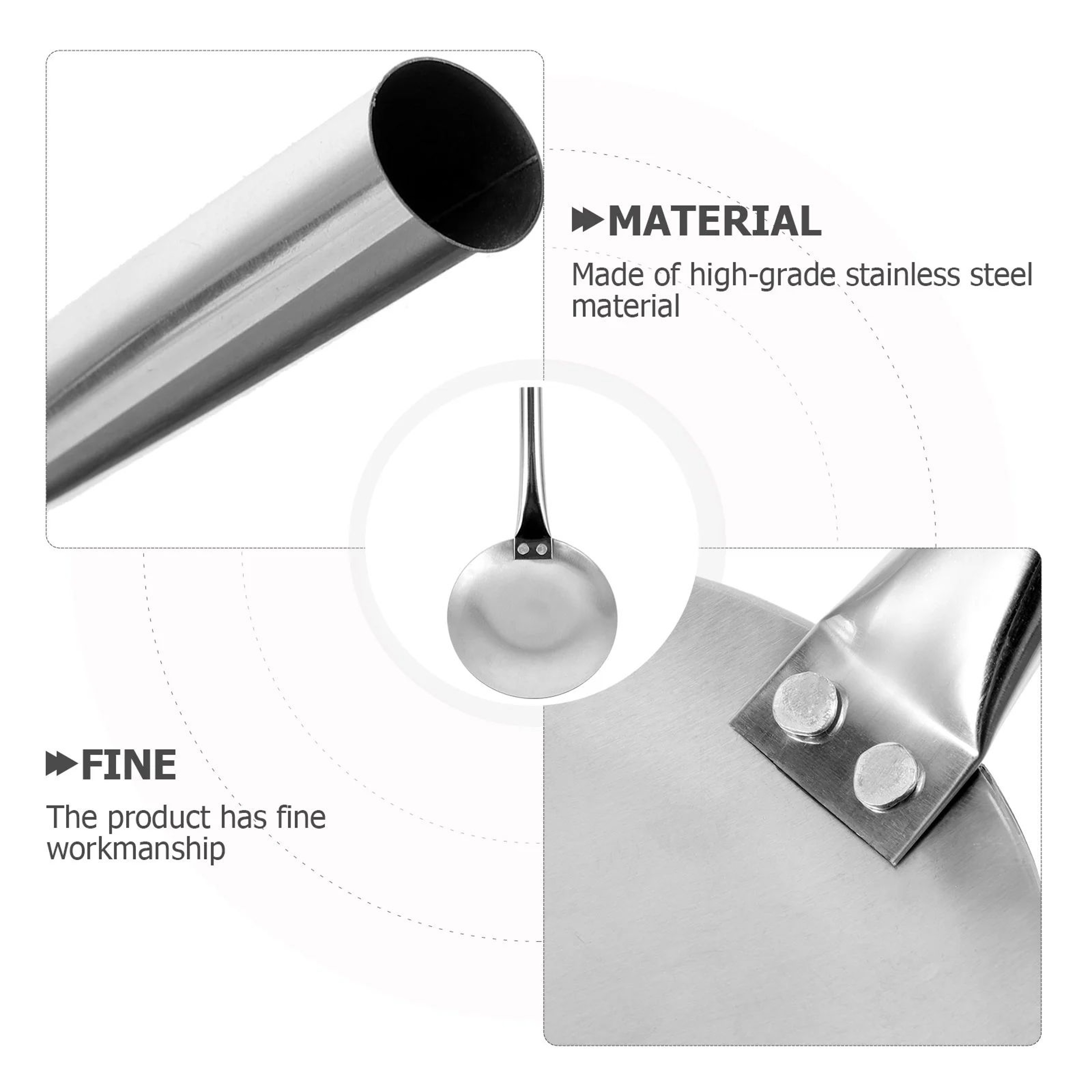 Stainless Steel MultiFunction Tofu Scoop Ladle  Rustproof Cooking Spoon For Soup Rice  Kitchen Use 2
