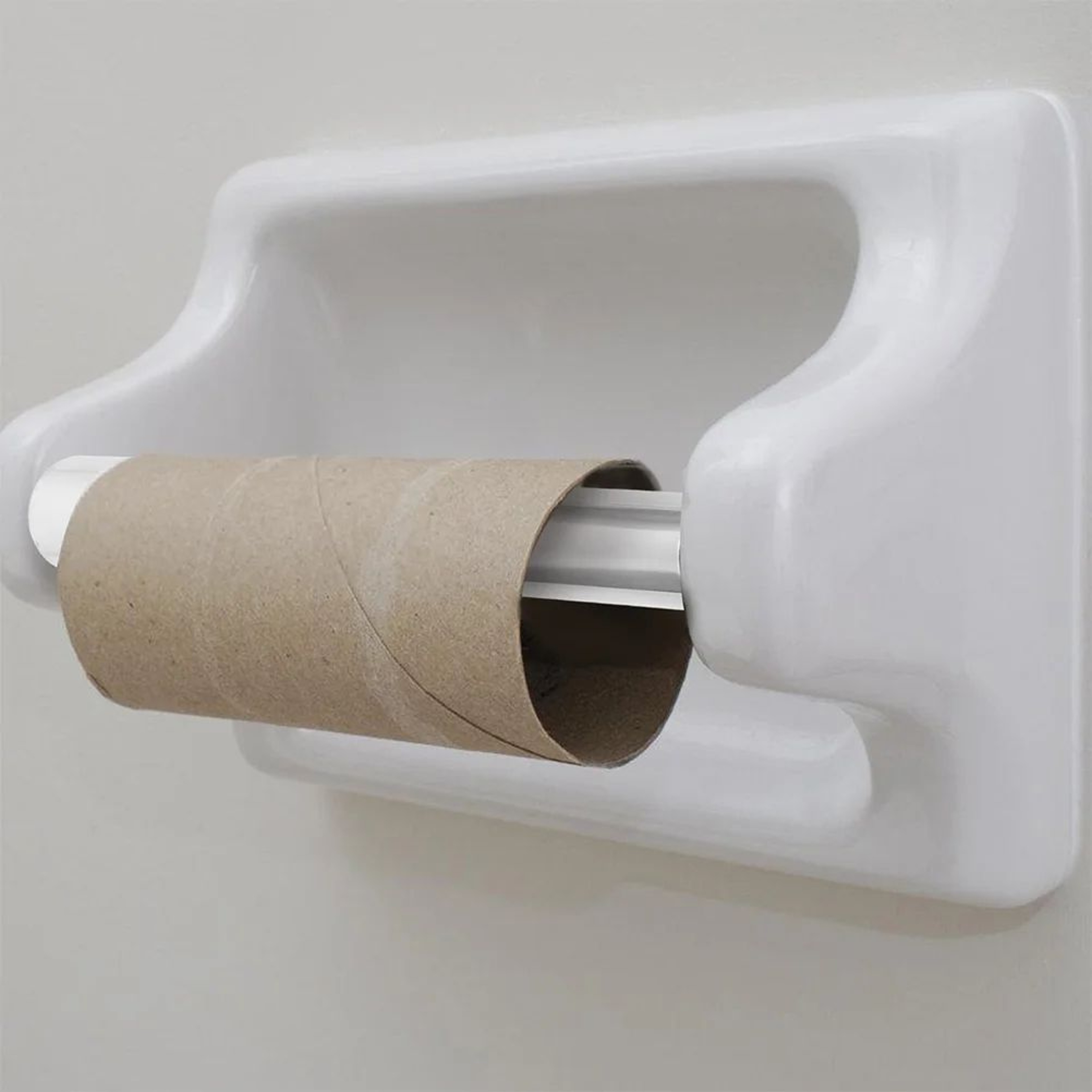 2pcs Retractable Toilet Paper Holder Rod  SpringLoaded Replacement Spindle For Bathroom Tissue Roll 1