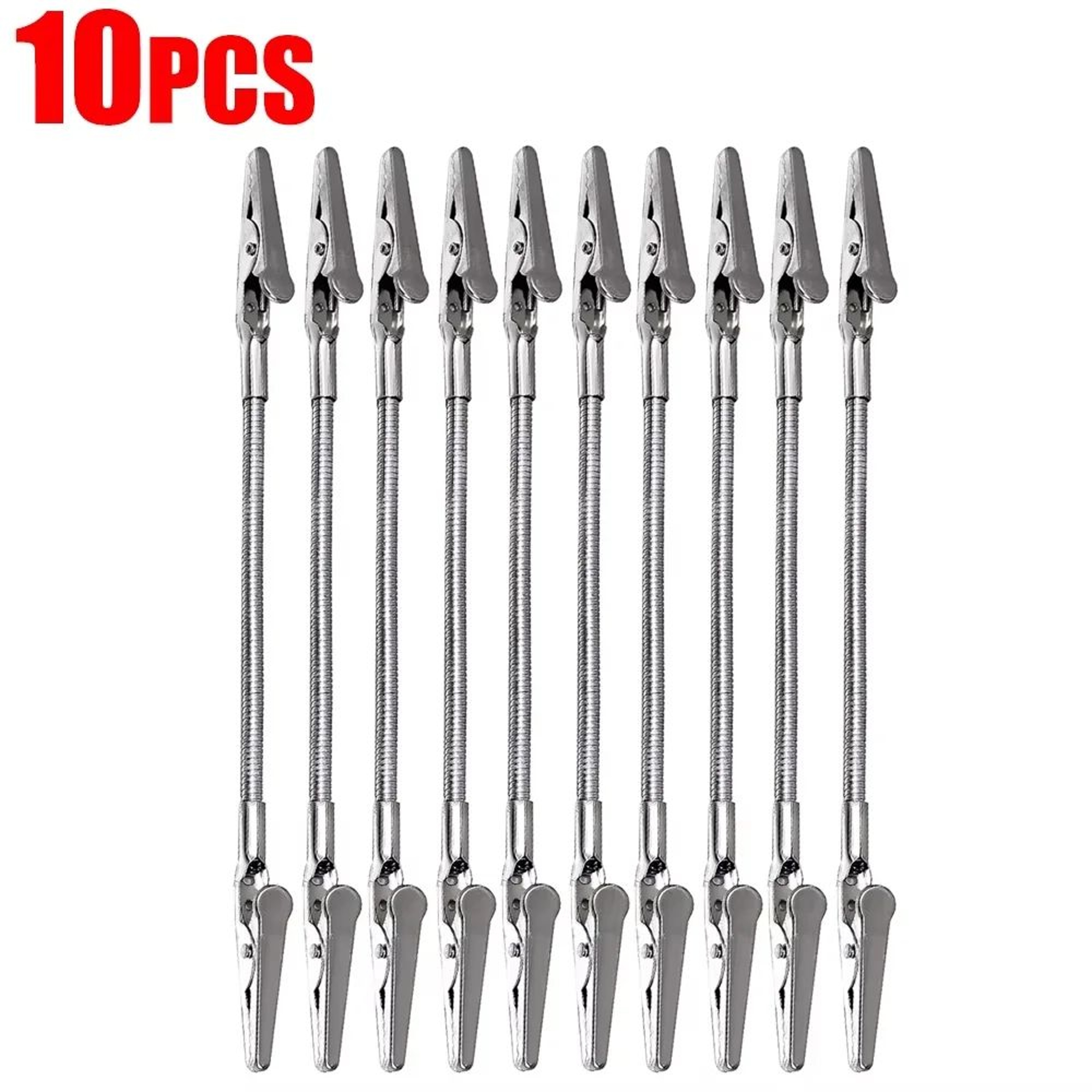 Stainless Steel Long Tail Clip Clamp  MultiPurpose Photo Holder  Desk Organizer For Home Office  Sc 8