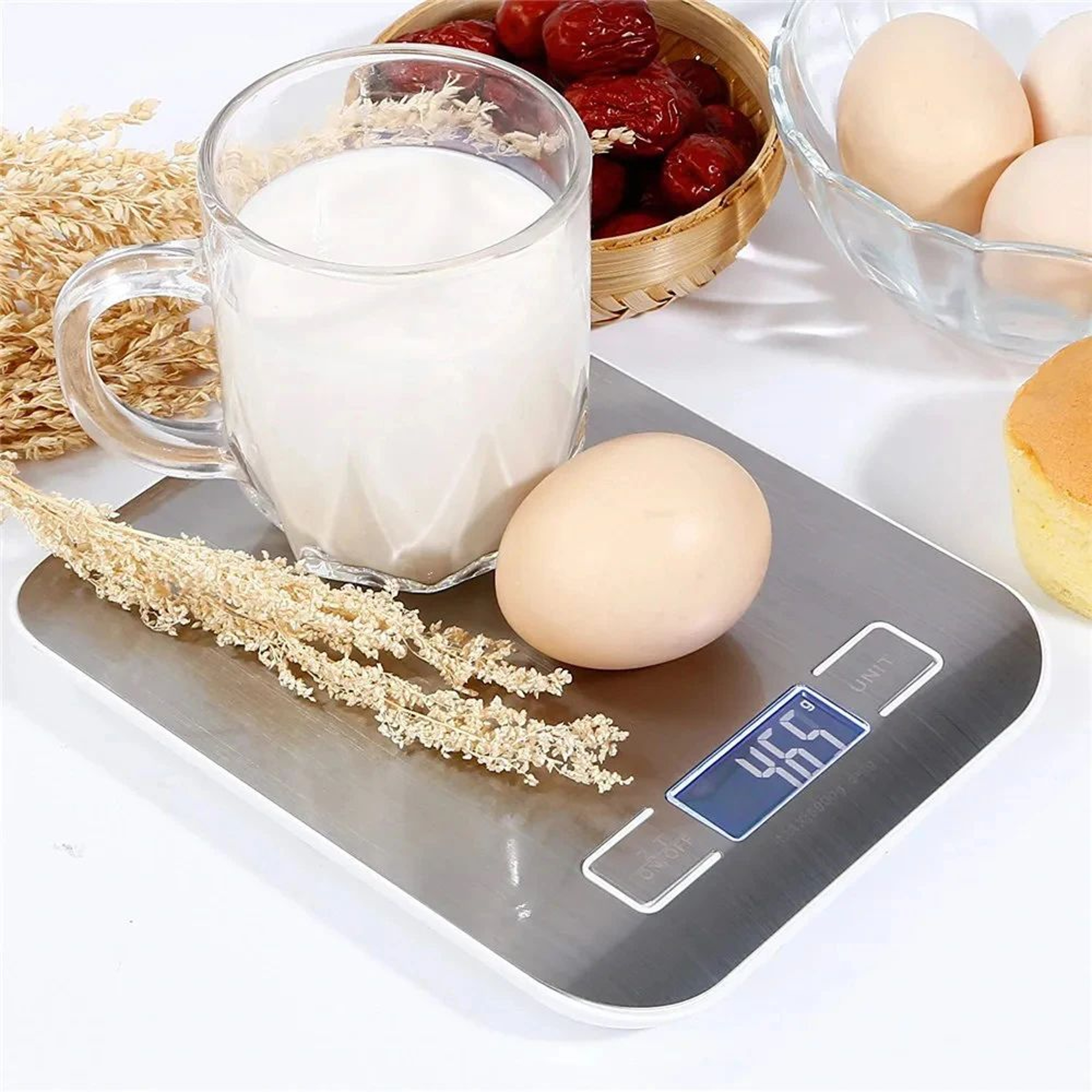 PrecisionPro USB Digital Kitchen Scale  HighAccuracy Stainless Steel Food Weighing Scale 004 Oz To  5