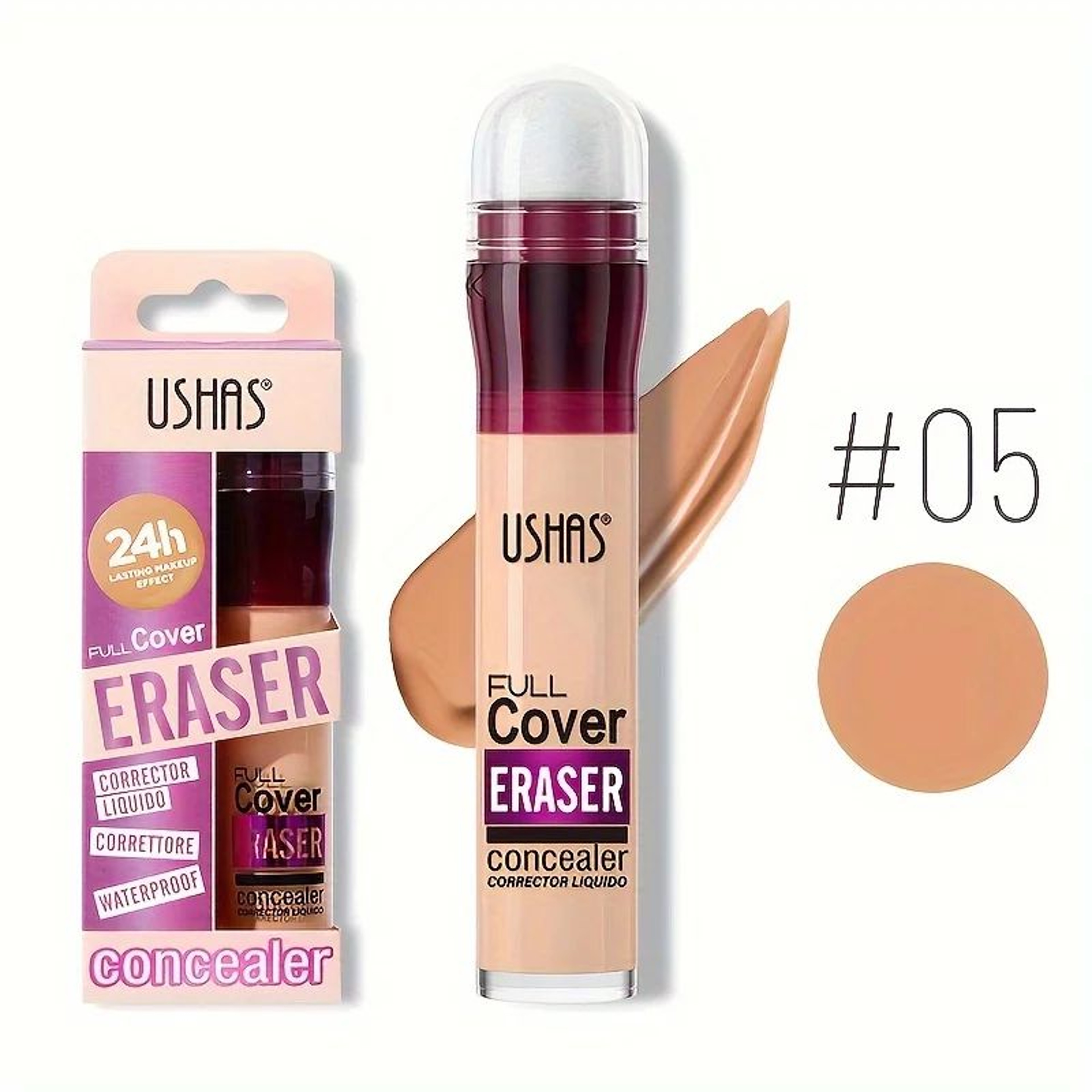 FlawlessCover Sponge Tip Concealer  LongLasting Liquid Foundation For Dark Circles  Blemishes 10