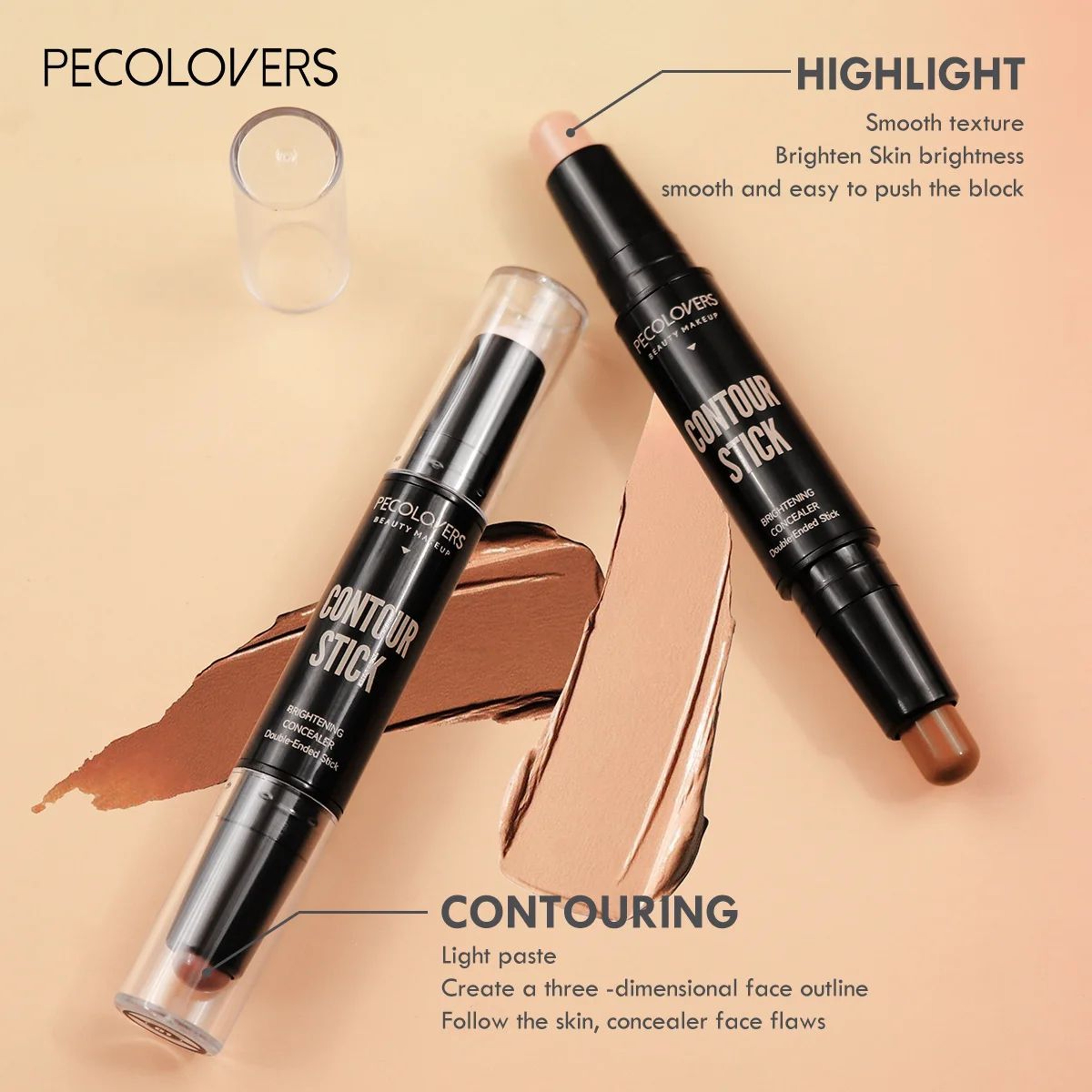 ContourLift DualEnded Concealer  Highlight Stick  3D Nose Sculpt  VFace Shaping Makeup 2