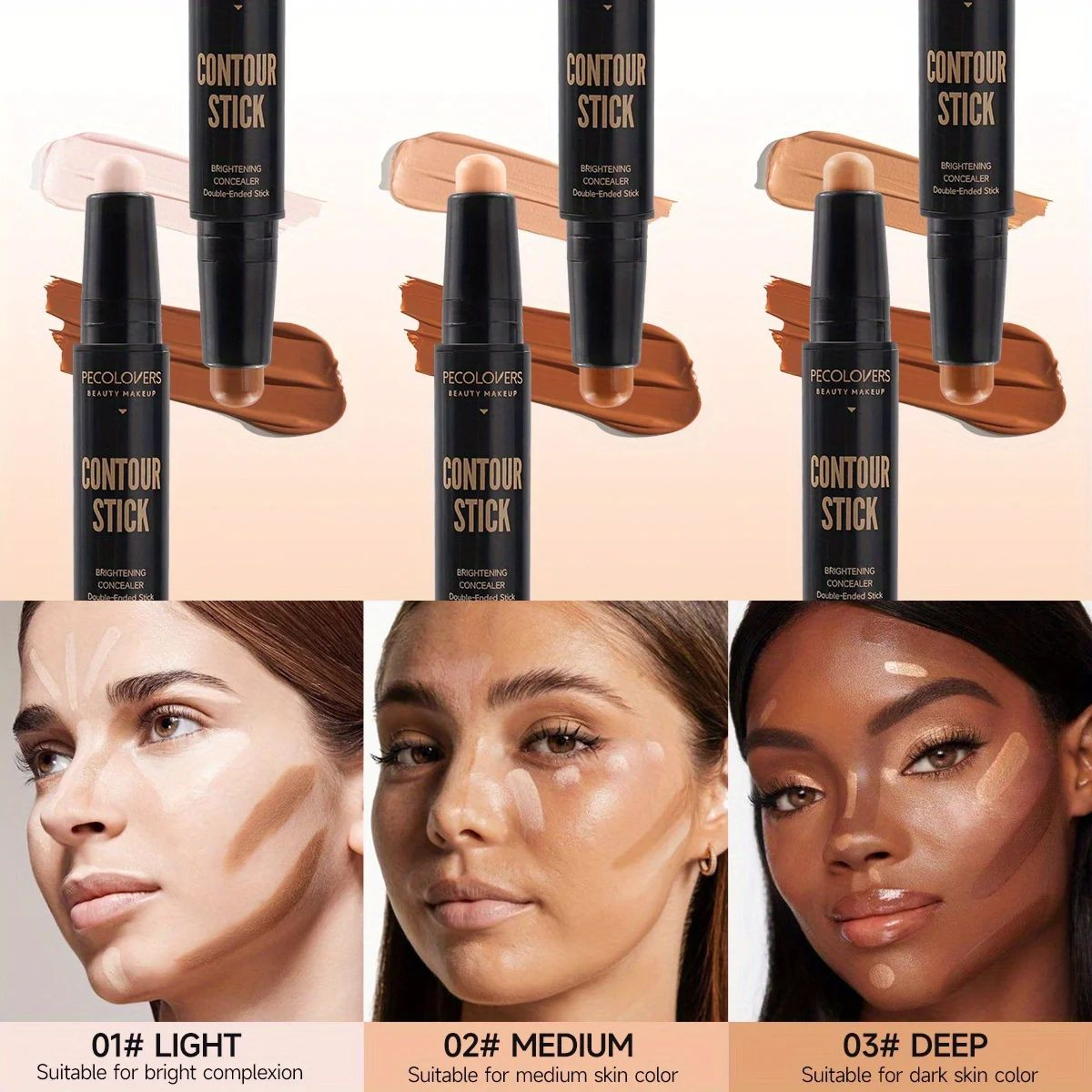 ContourLift DualEnded Concealer  Highlight Stick  3D Nose Sculpt  VFace Shaping Makeup 5