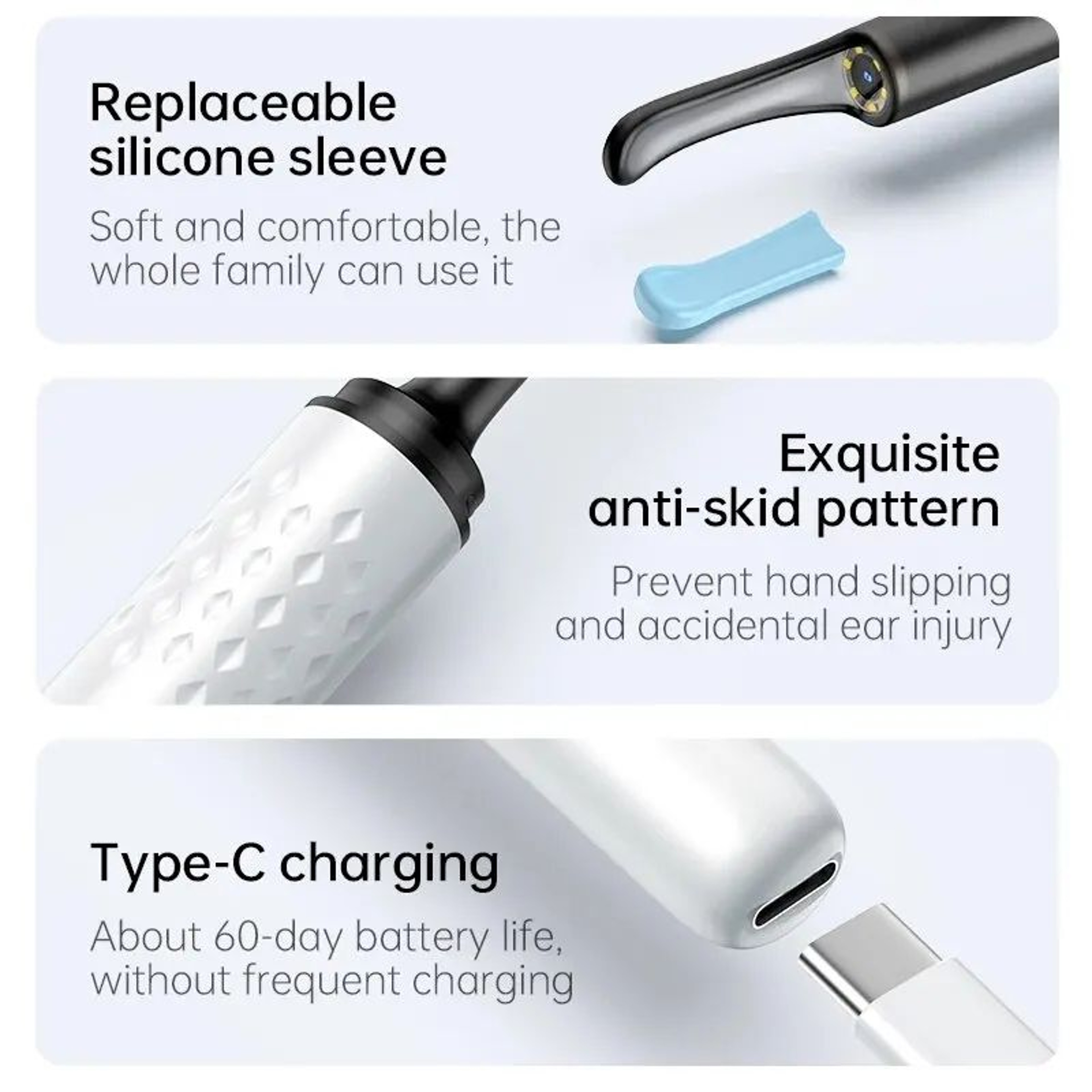 ClearView WiFi Ear Cleaner Camera  HD Otoscope Ear Wax Removal Tool With LED Lights 5
