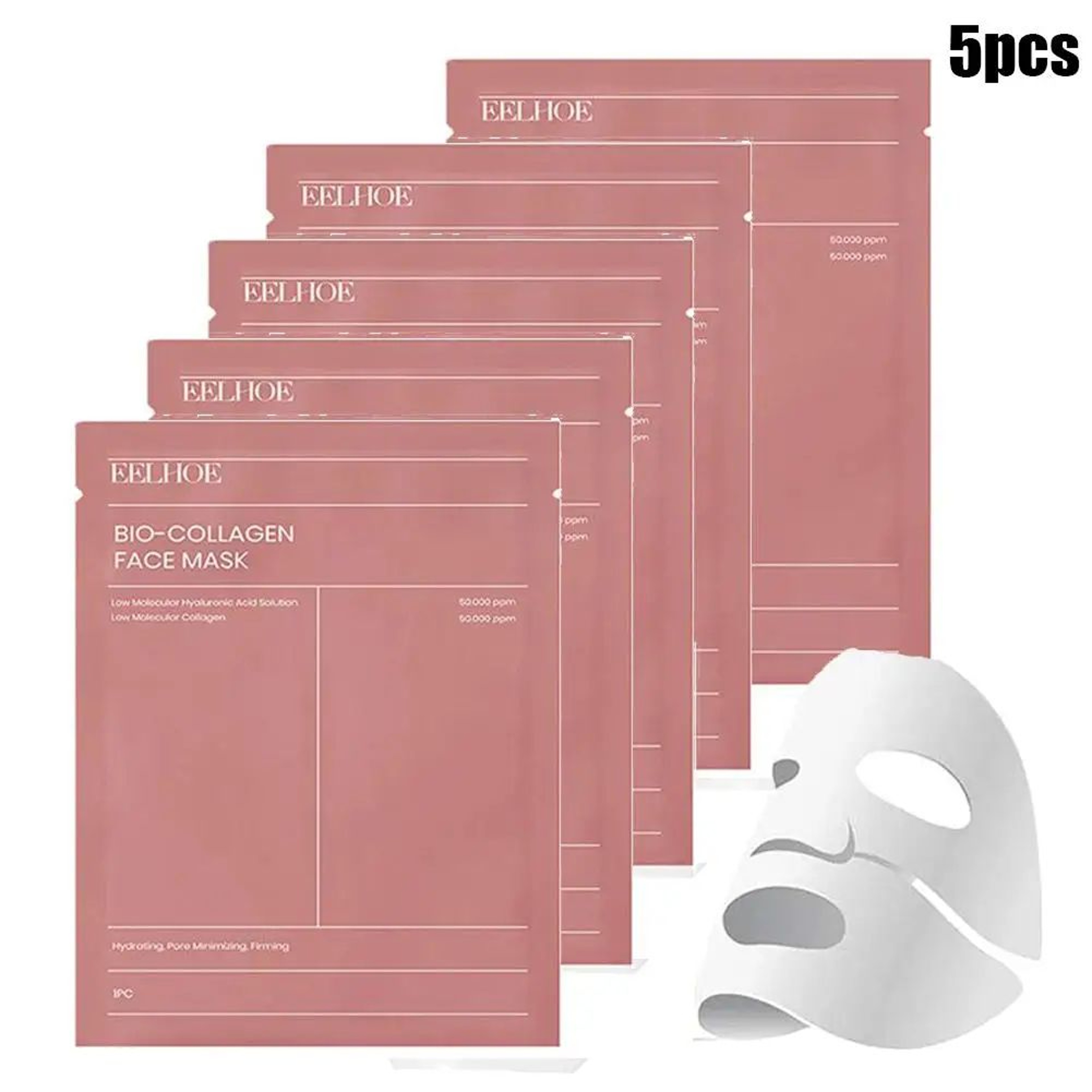 Bio Collagen Face Mask Set  Deep Hydrating Overnight Sheet Mask For Pore Tightening Brightening  An 5