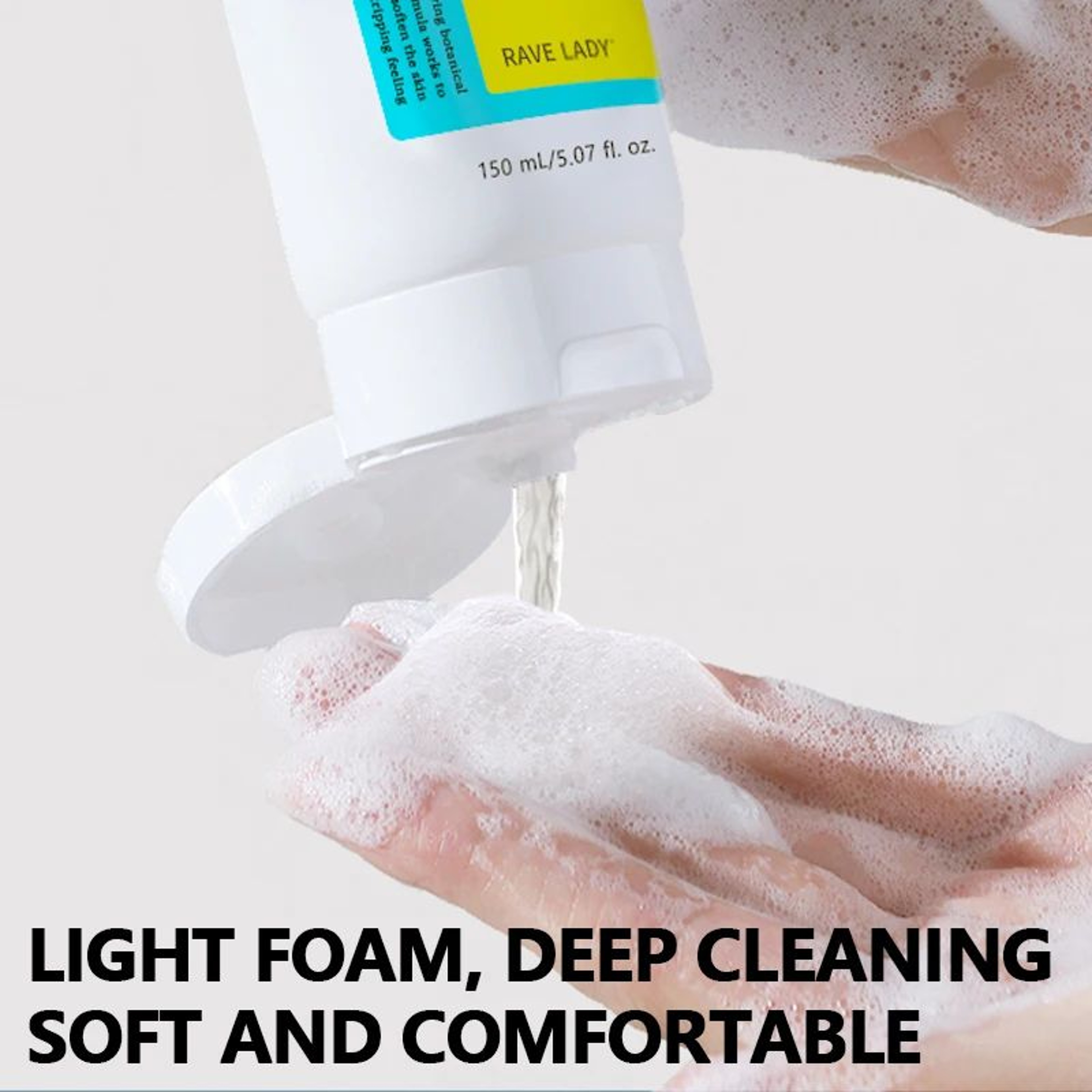 Rave Lady Low PH Gentle Facial Cleanser  Oil Control Deep Cleansing  Brightening Moisturizing Face