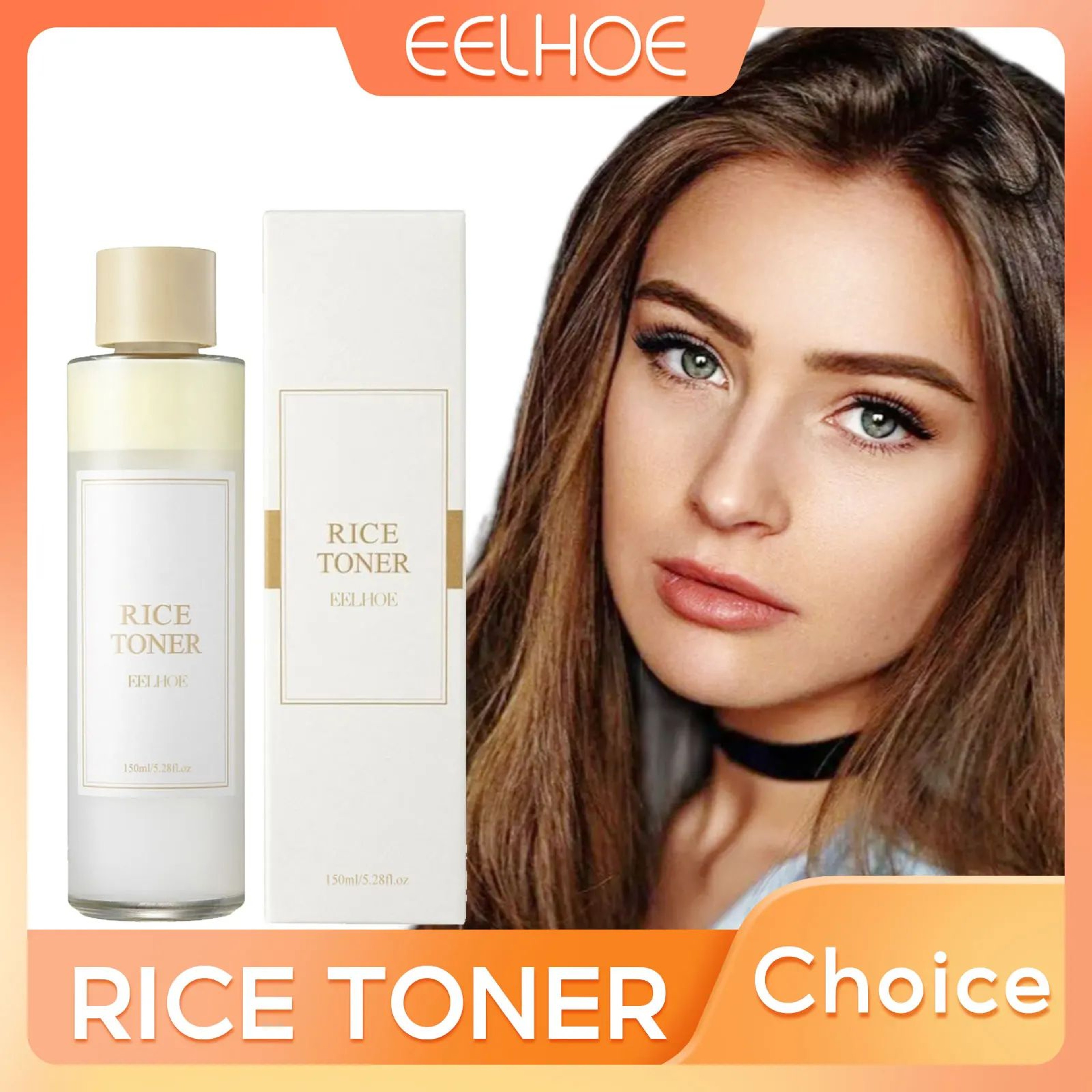 Eelhoe Rice Glow Facial Toner  Brightening Oil Control Essence For Pore Tightening  Deep Hydration  0
