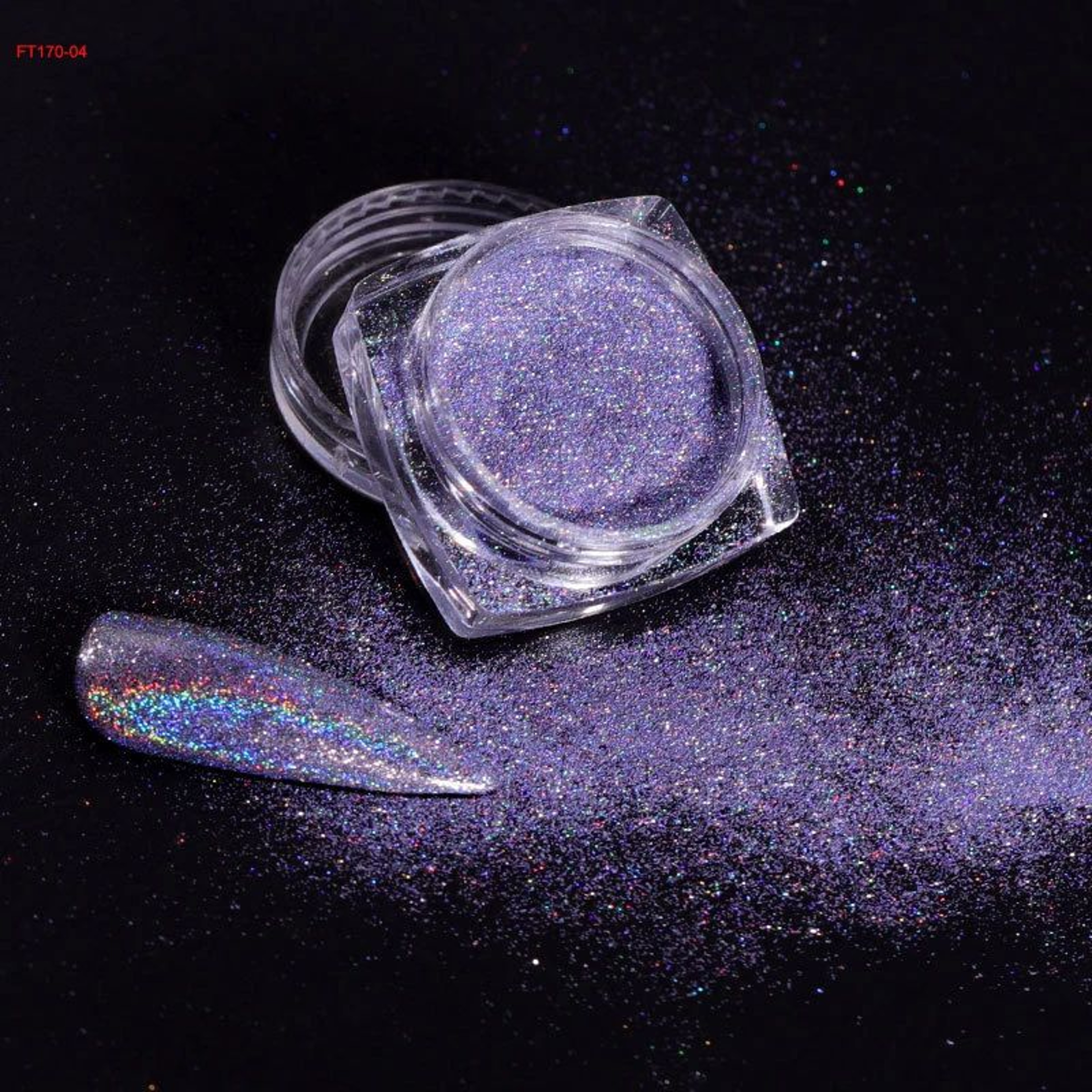 HoloShine 12Jar Nail Glitter Powder Set  UltraFine Holographic Unicorn Mirror Pigment For DIY Manic 2
