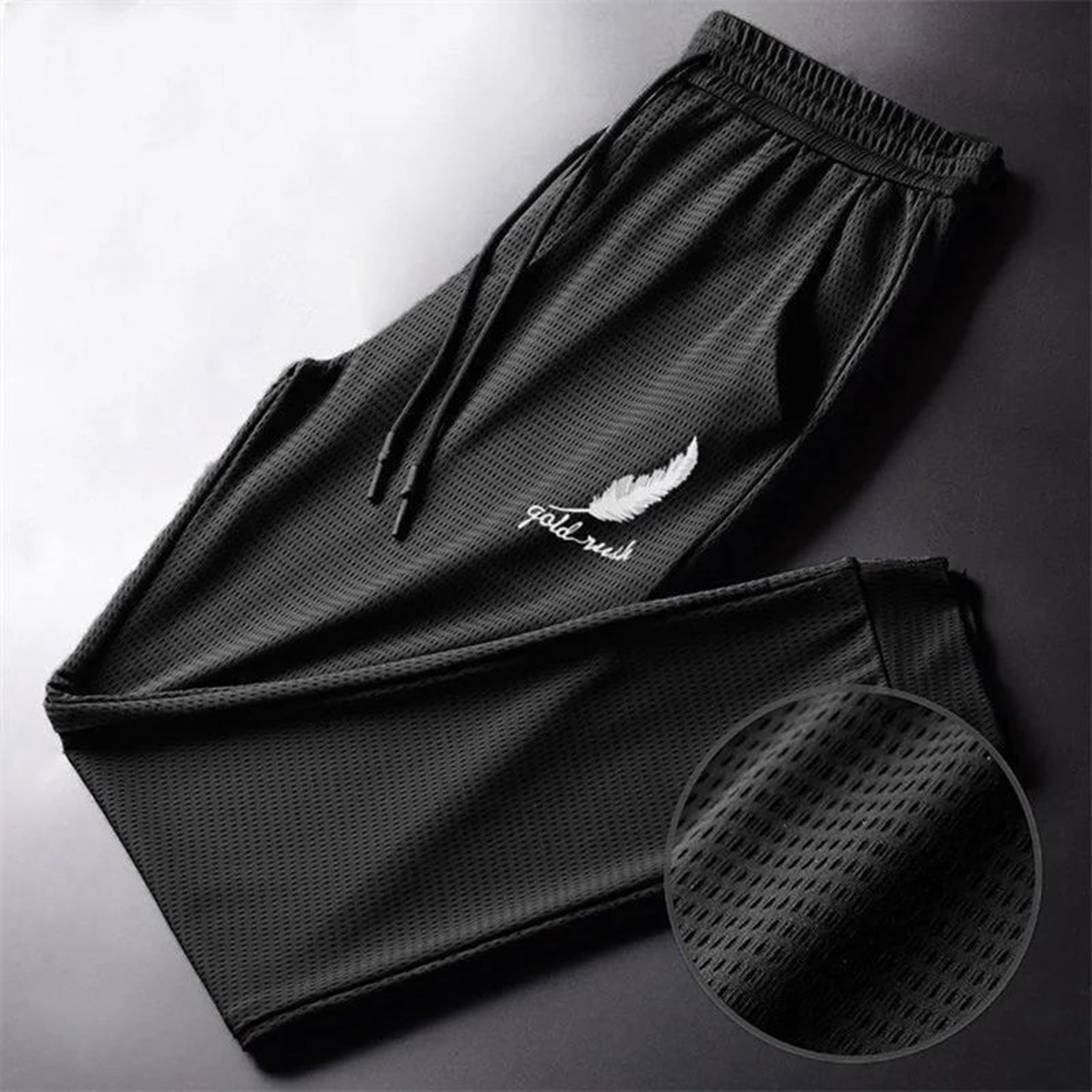 Mens QuickDry Athletic Pants  Lightweight Breathable Hiking Running  Gym Jogger Trousers 1