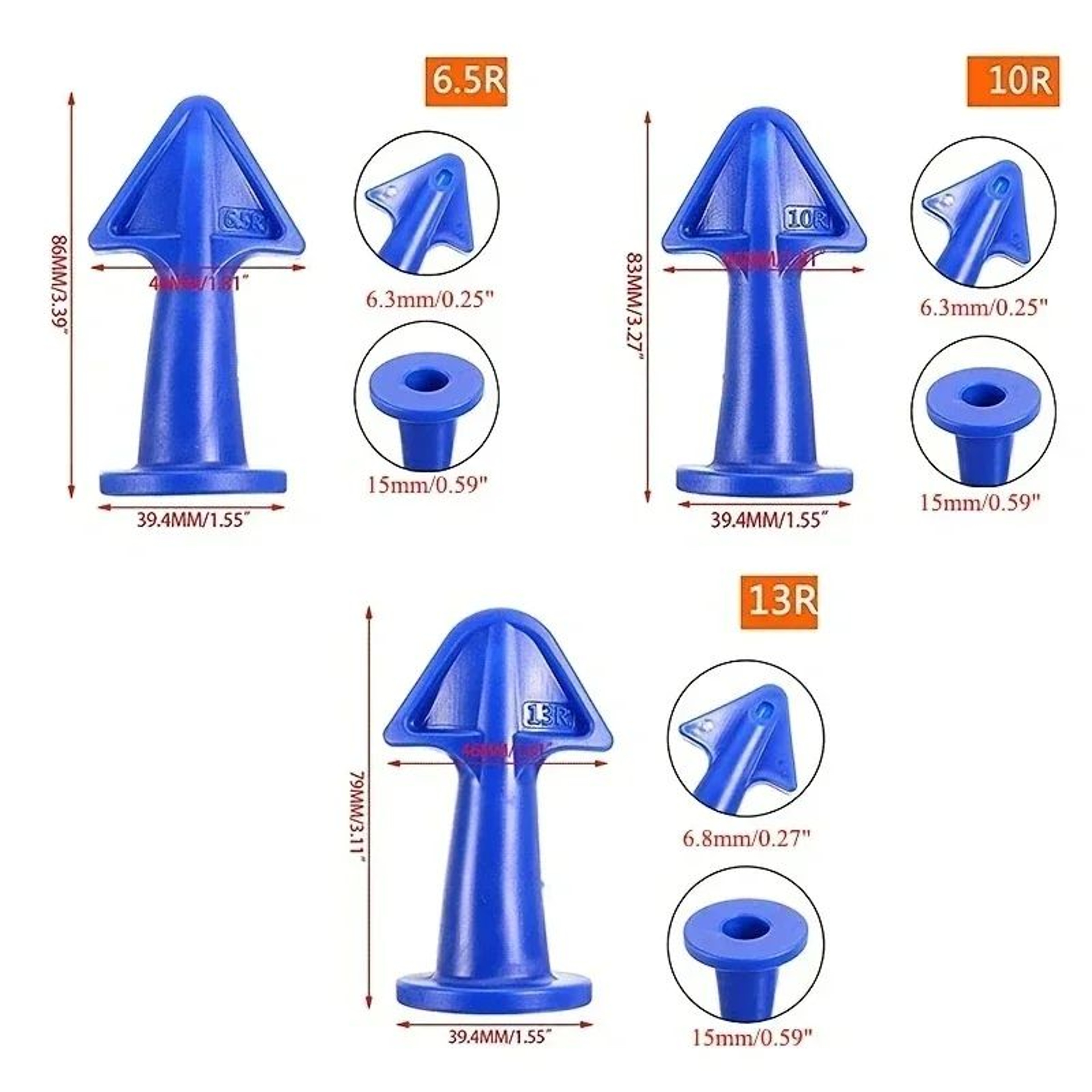 3pcs Silicone Caulking Nozzle Tool Set  Green Sealant Applicator  Finishing Kit For Precise Home Re 5