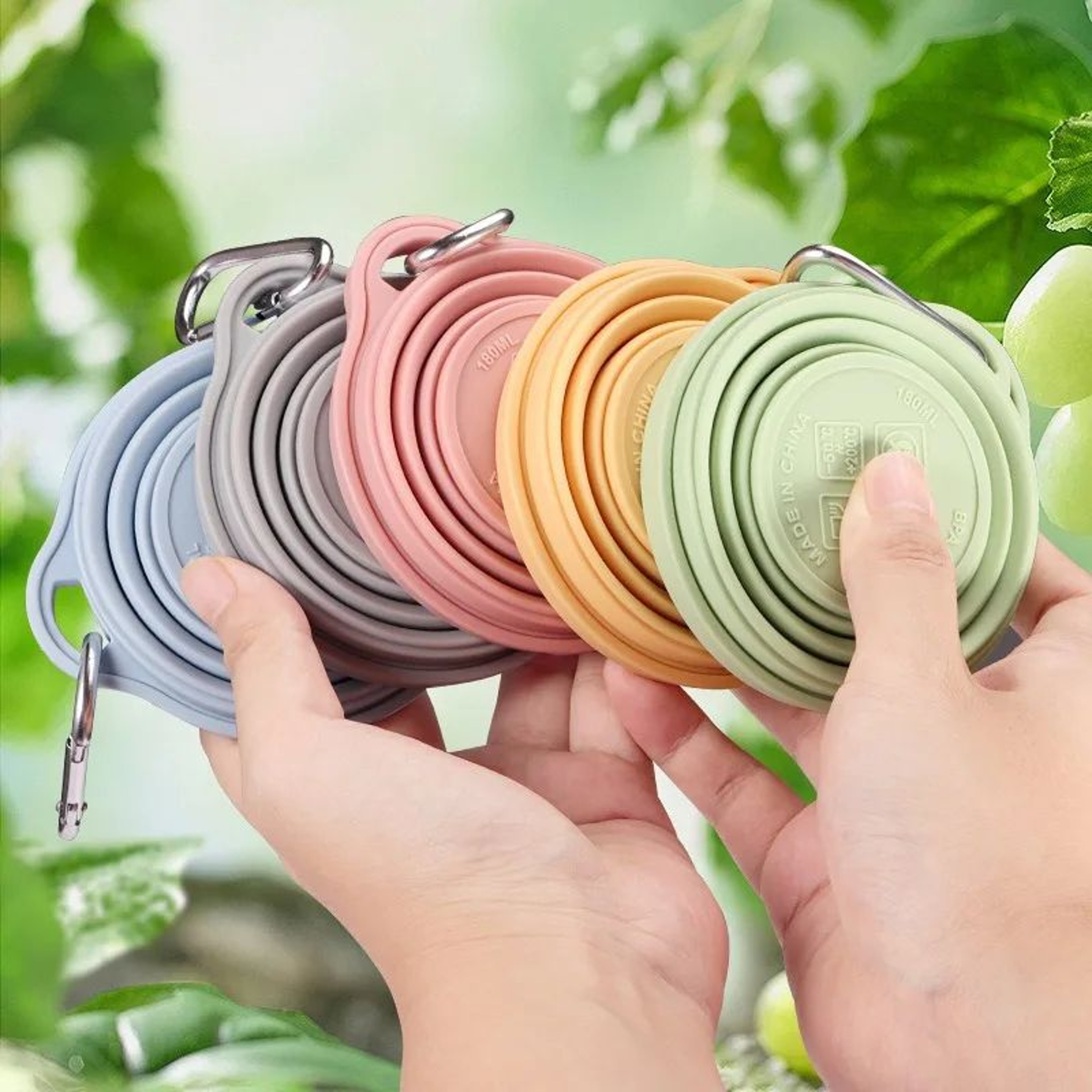 609oz Collapsible Silicone Cup With Lid  Foldable Travel Cup For Camping Hiking  Everyday Use 2