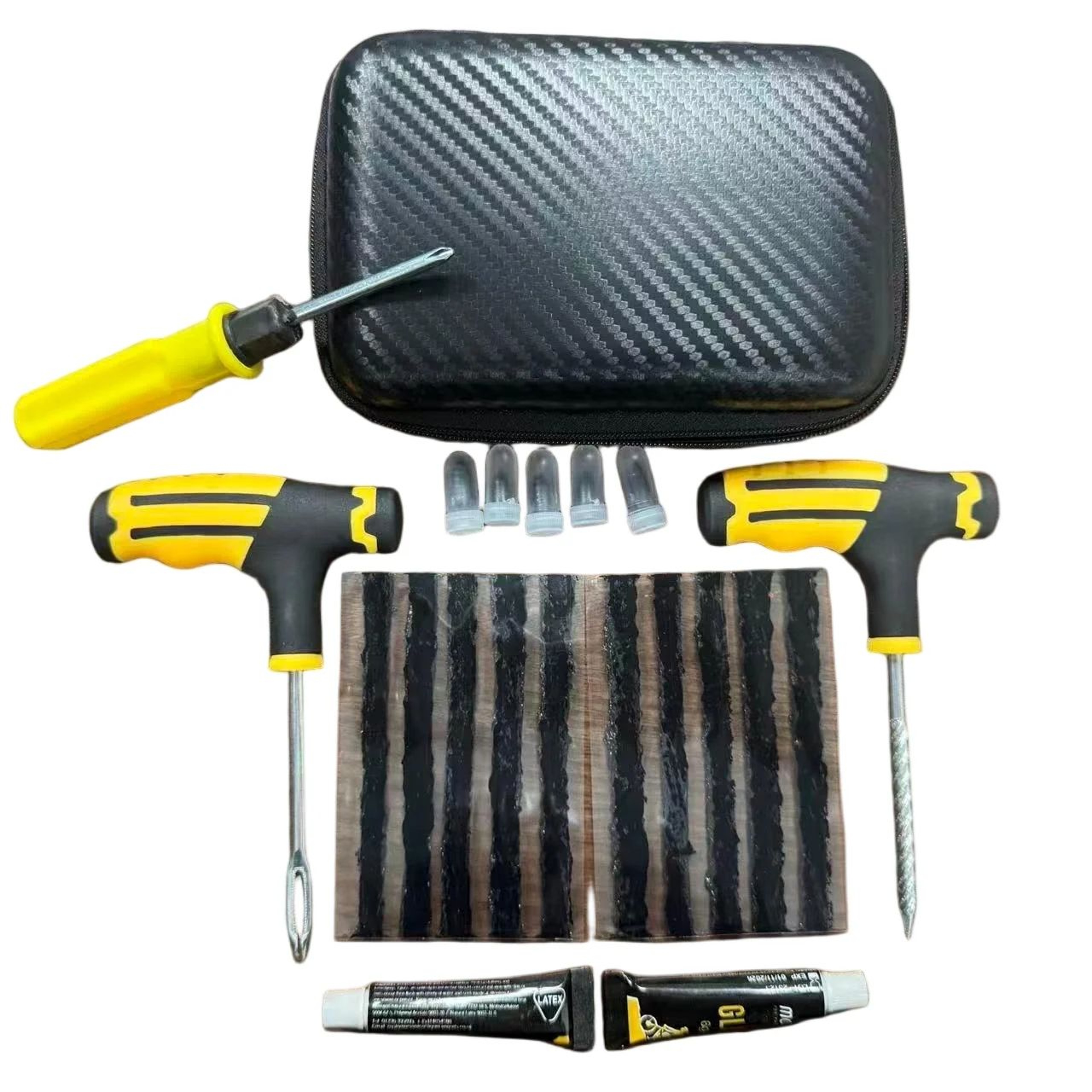 Universal Tire Repair Plug Kit  HeavyDuty Emergency Flat Tire Fix Tool For Cars  Motorcycles 5