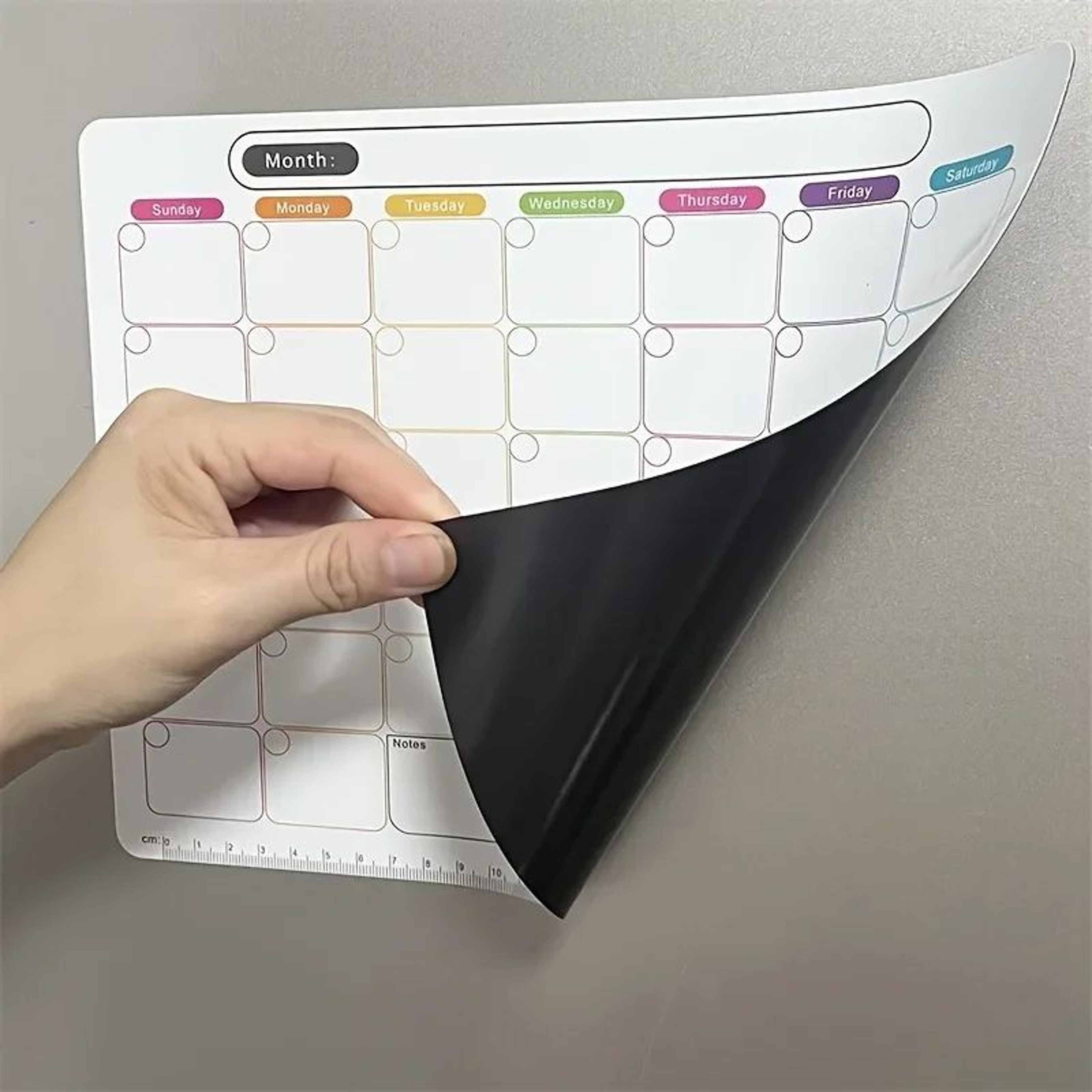Magnetic Refrigerator Planner Board  Monthly  Weekly Calendar Dry Erase Fridge Organizer With Memo  1