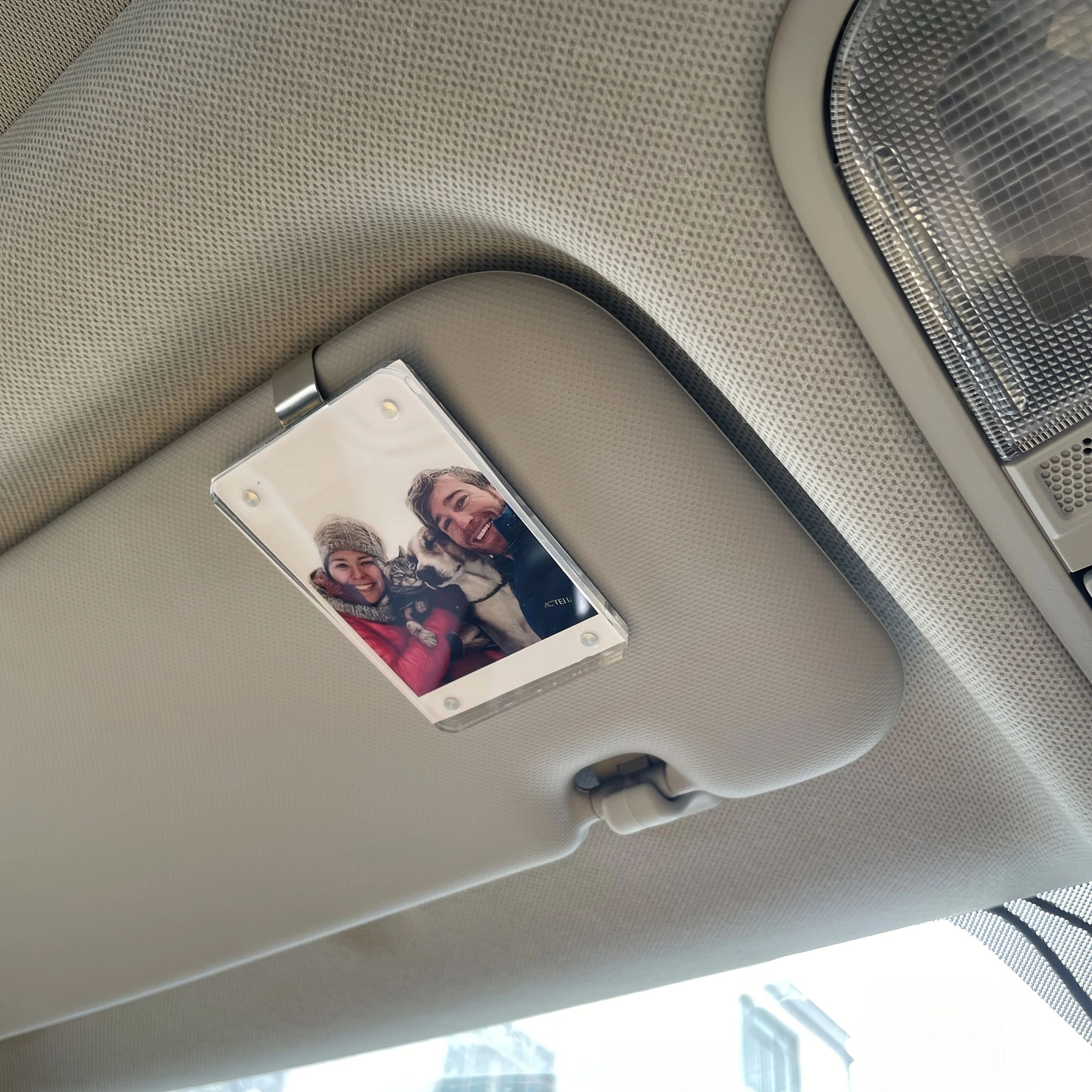 Car Visor Photo Clip  Mini Photo Holder Keepsake For Couples Valentines Gift  Car Decoration 3