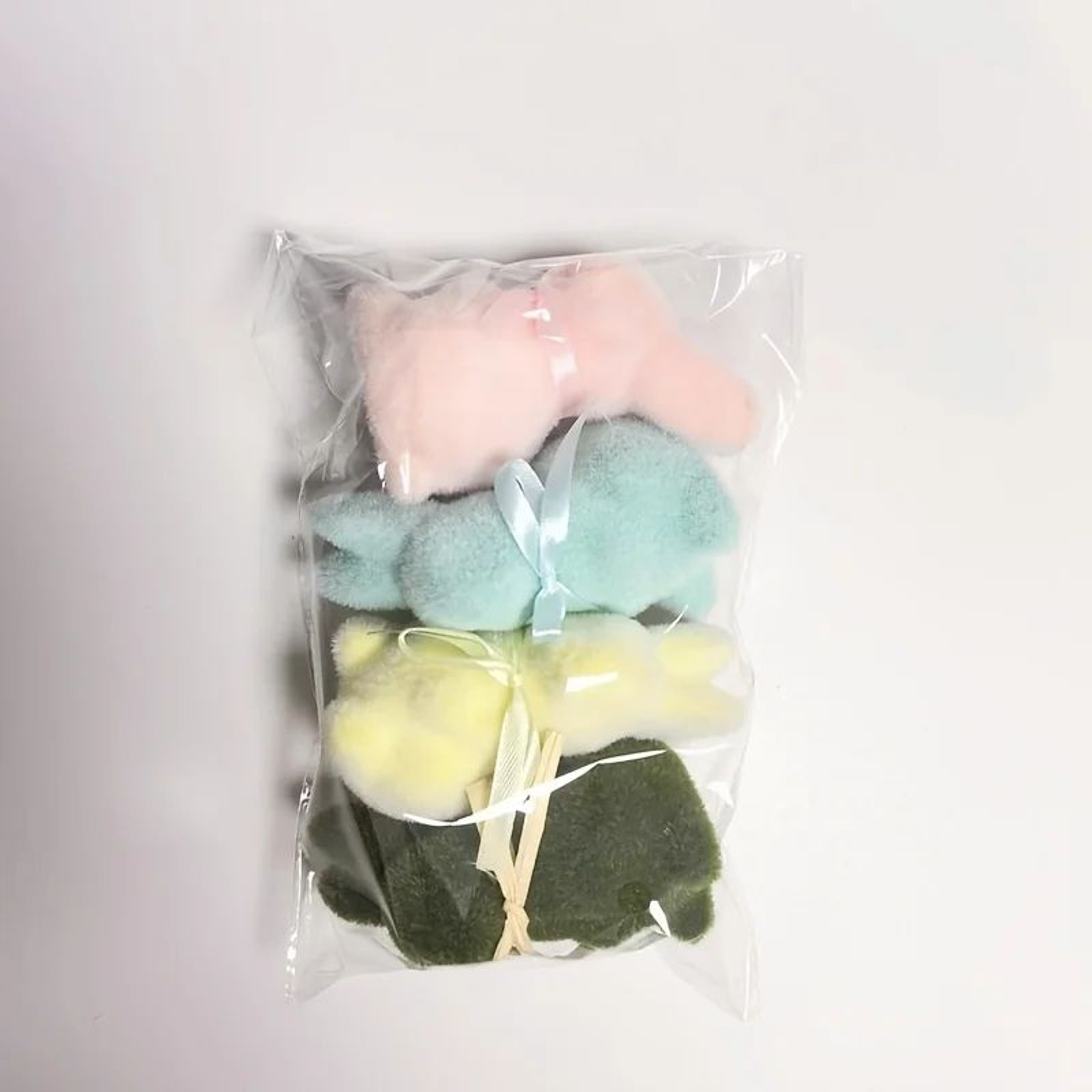 Easter Bunny Decorative Figurines  Flocked Foam Rabbit Ornaments With Bow For Home  Party Decor 2