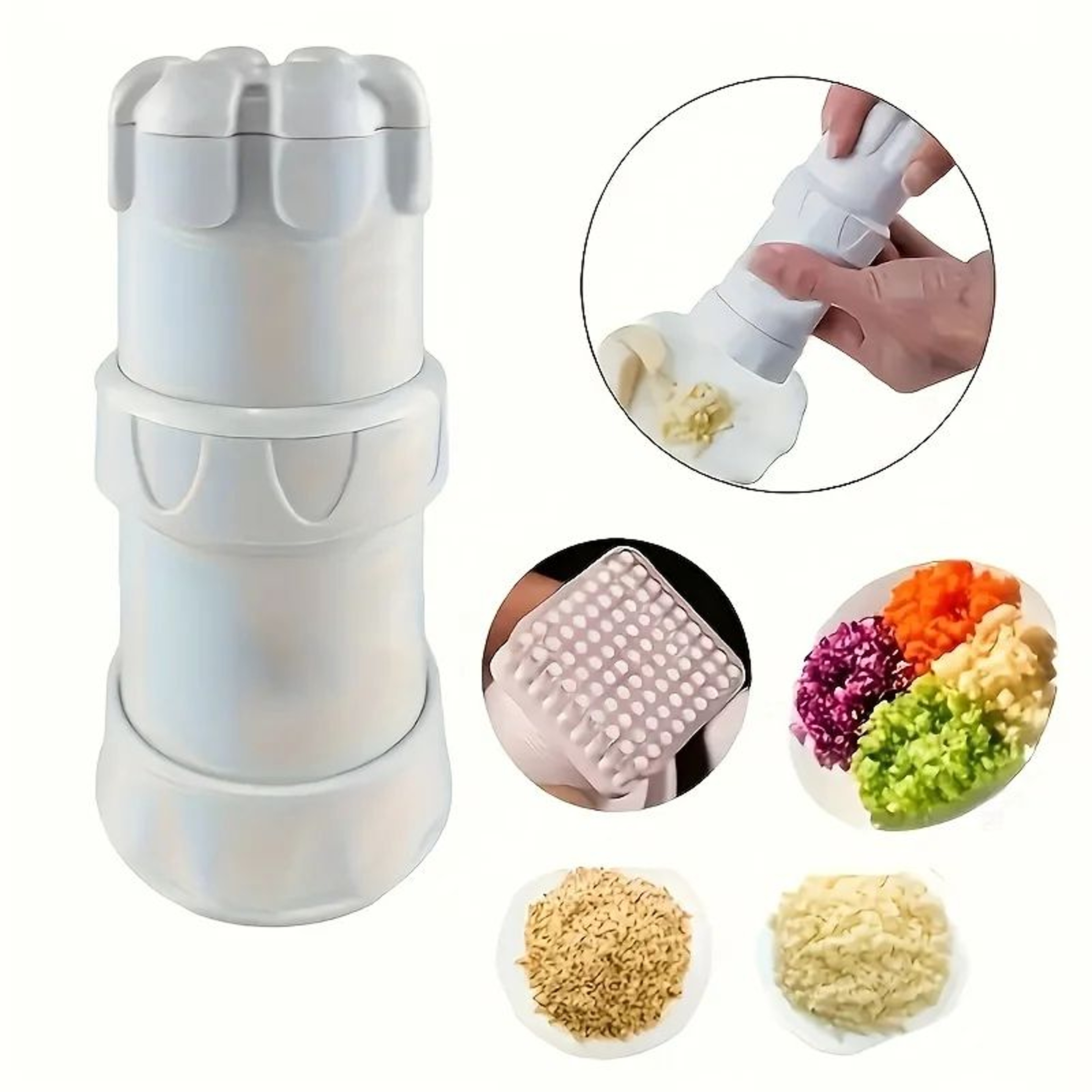 Manual Garlic Press  Multifunction Garlic Cutter Garlic Crusher Garlic Mincer  Peeler Kitchen Tool 1