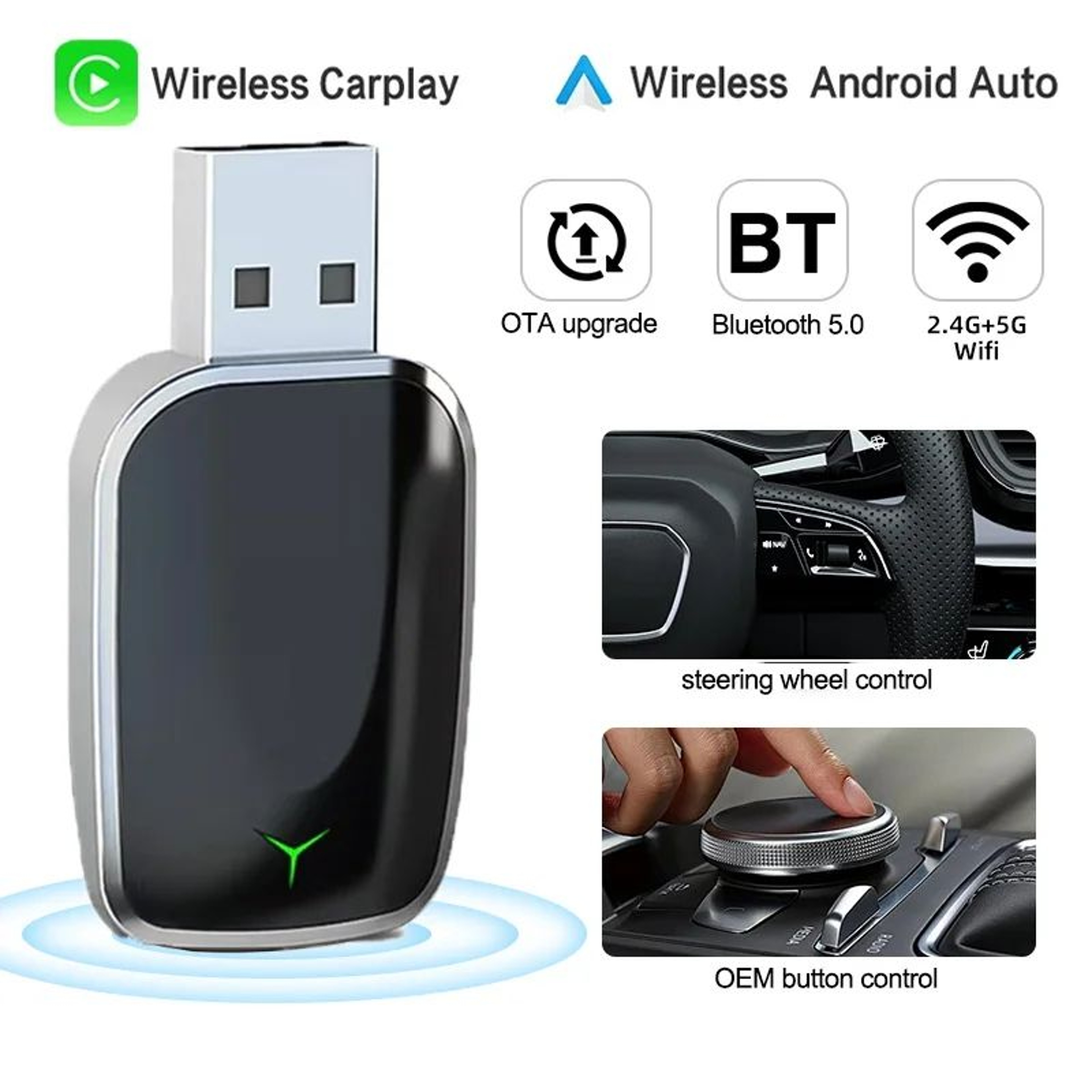 Wireless CarPlay  Android Auto Adapter  Mini Smart CarPlay Box Plug  Play USB Converter 0