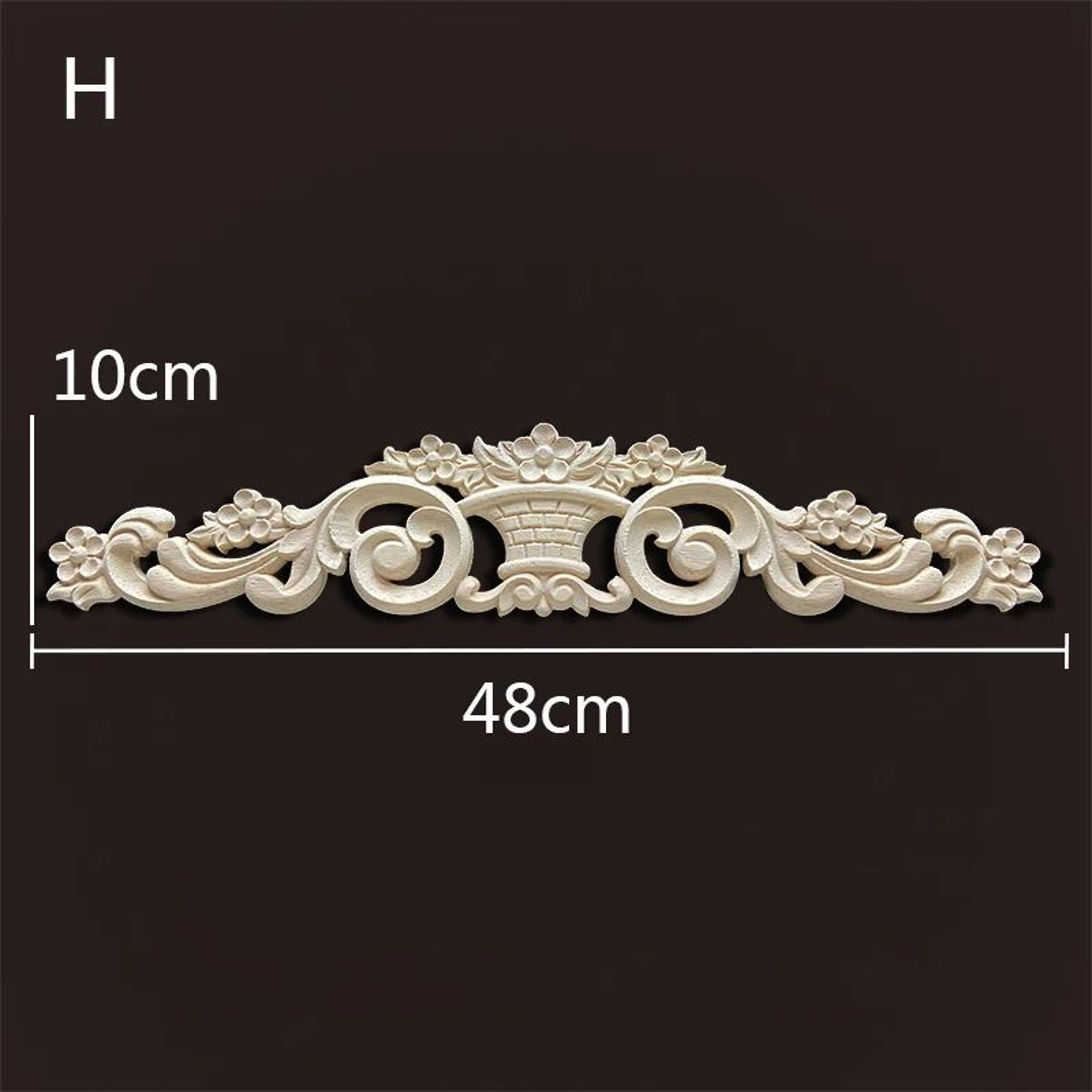 Wood Carved Onlays  Appliques  Vintage Floral Furniture Decals For Home Decor  Restoration 10
