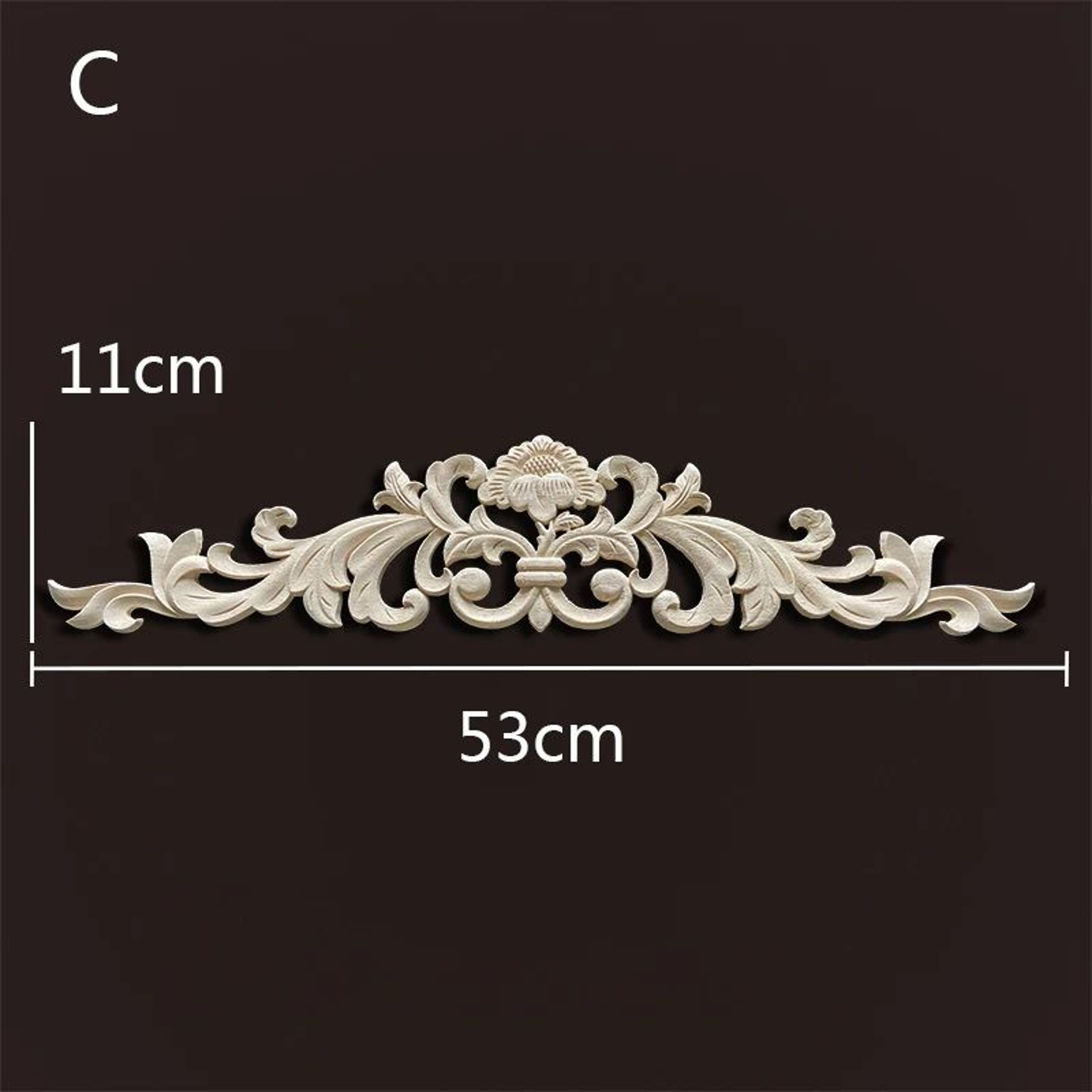 Wood Carved Onlays  Appliques  Vintage Floral Furniture Decals For Home Decor  Restoration 26