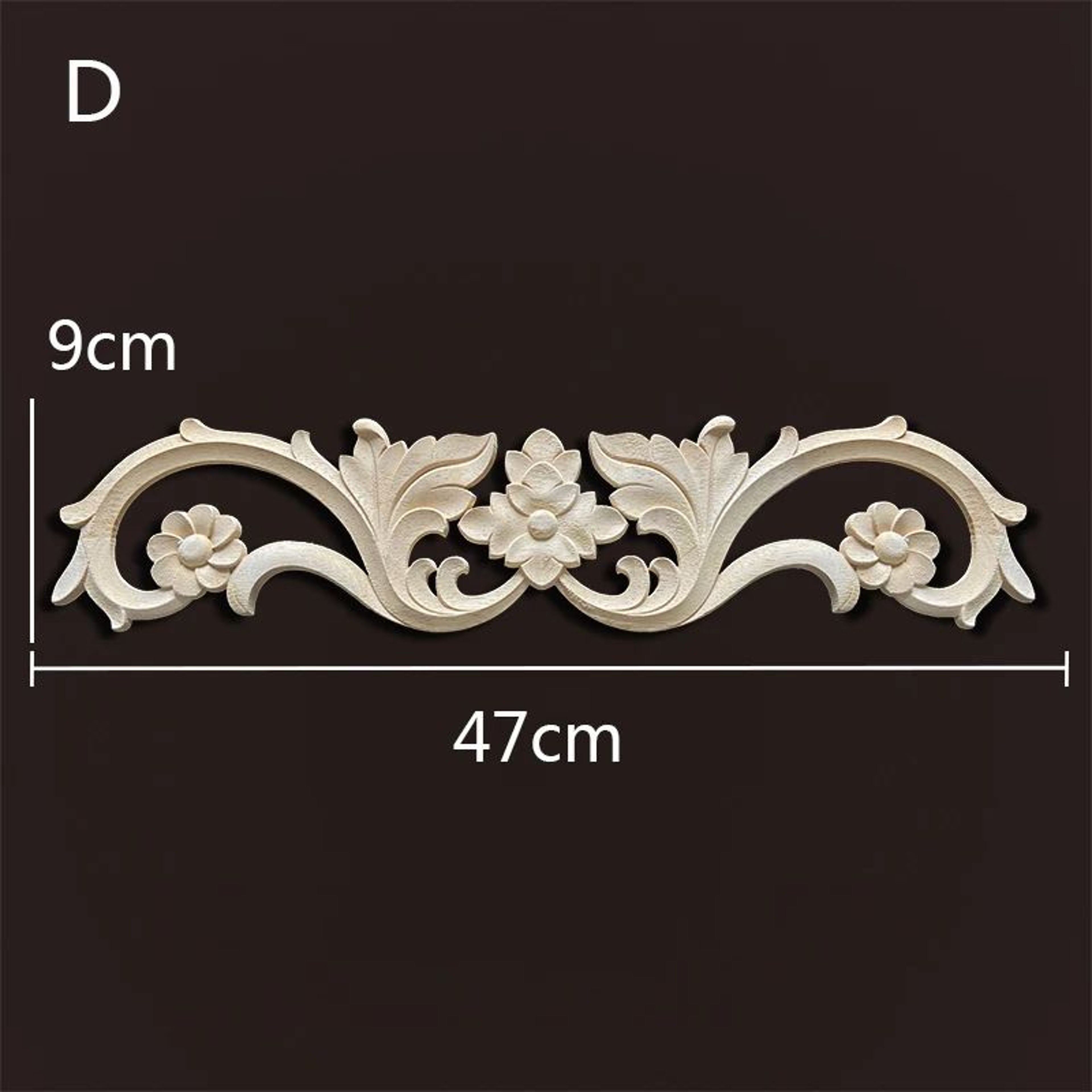 Wood Carved Onlays  Appliques  Vintage Floral Furniture Decals For Home Decor  Restoration 27