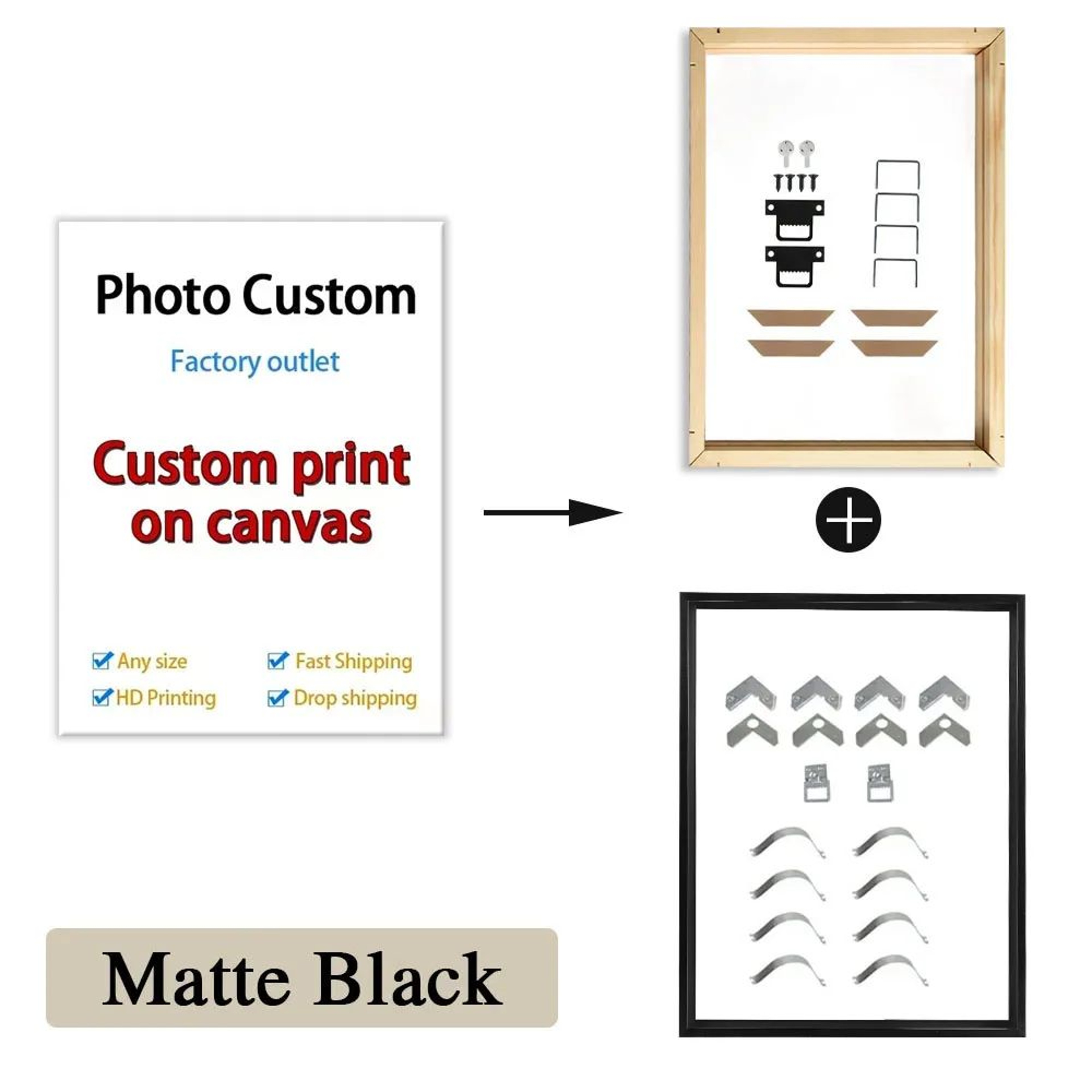Custom Photo Canvas Wall Art  HD Personalized Picture Print Poster For Home Decor 1